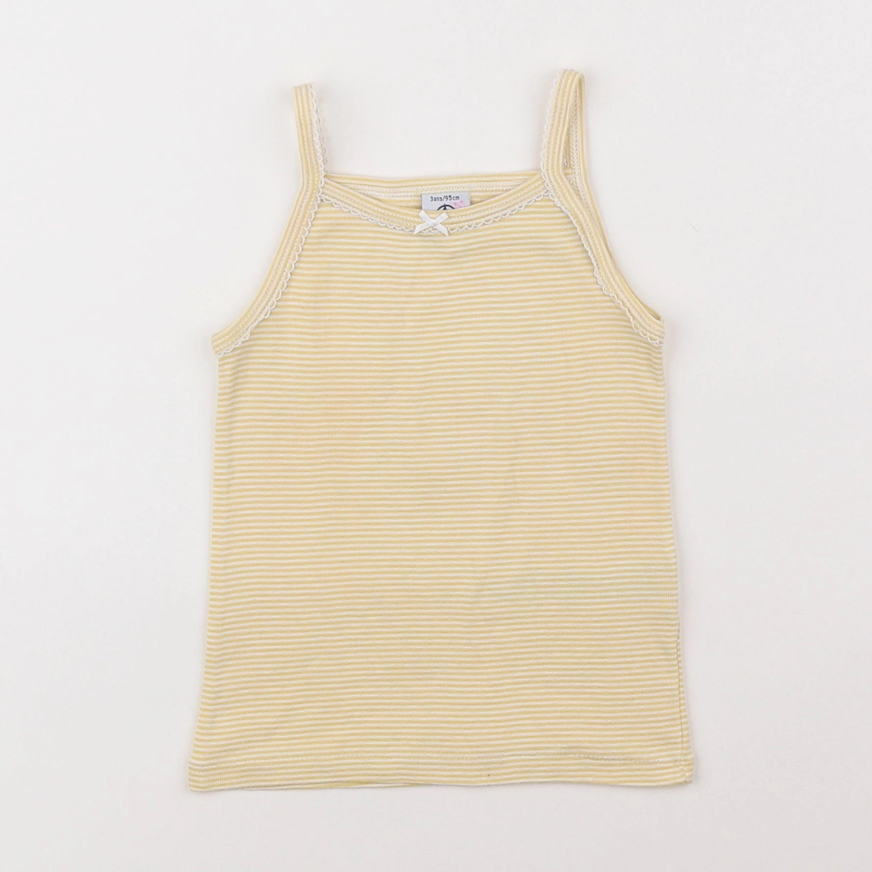 Petit Bateau - maillot de corps jaune - 3 ans