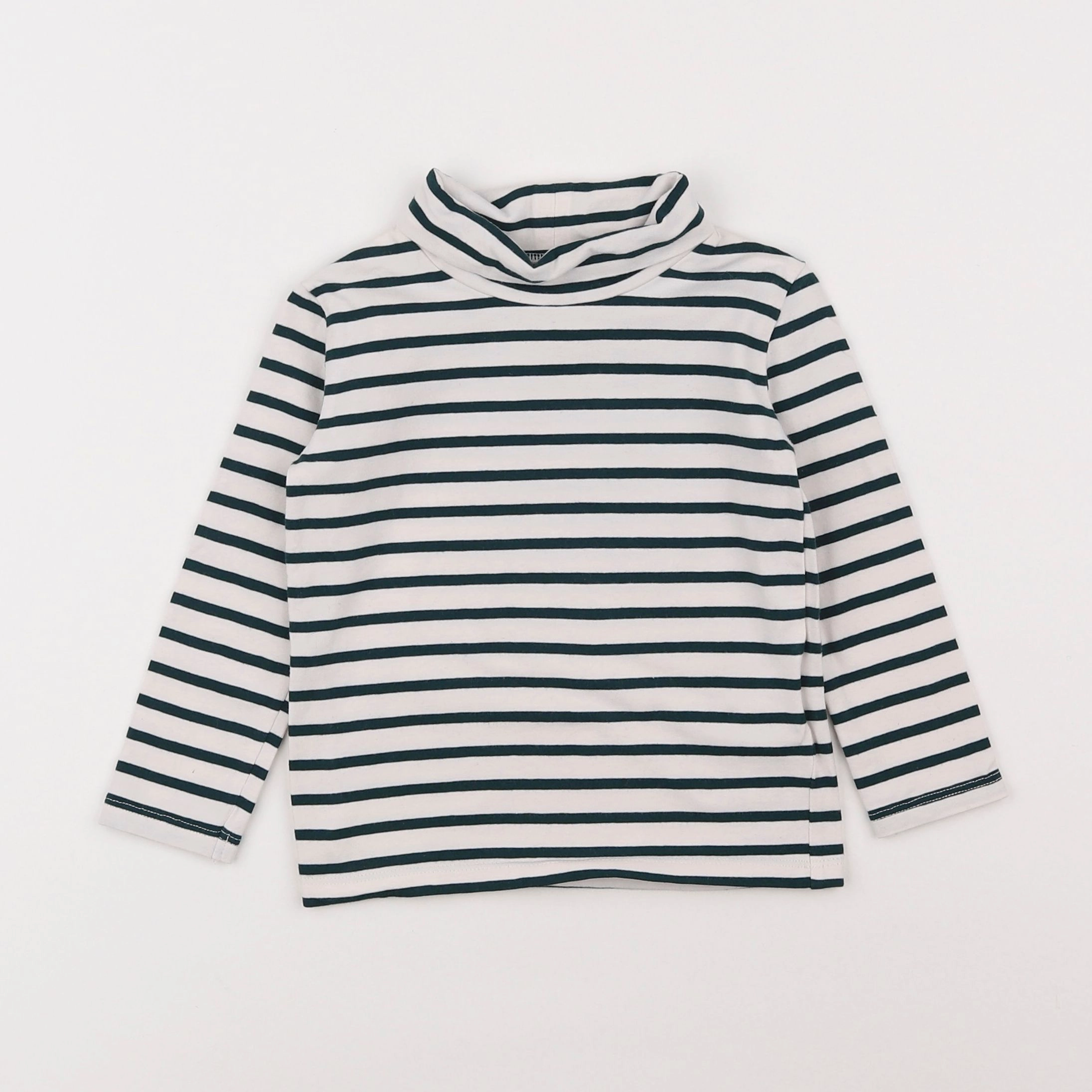 Vertbaudet - tee-shirt blanc, bleu - 2 ans