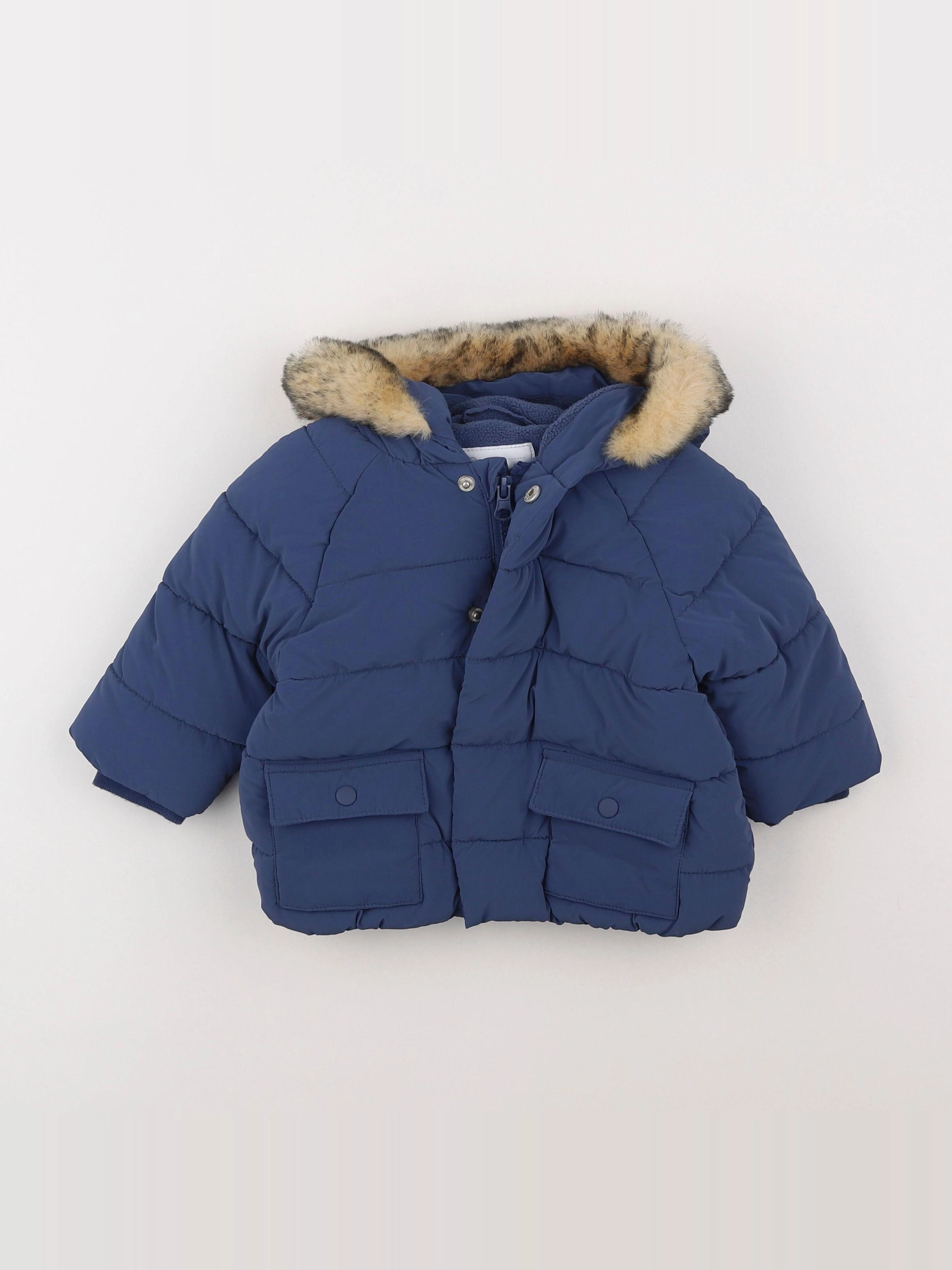 Vertbaudet - doudoune bleu - 9 mois