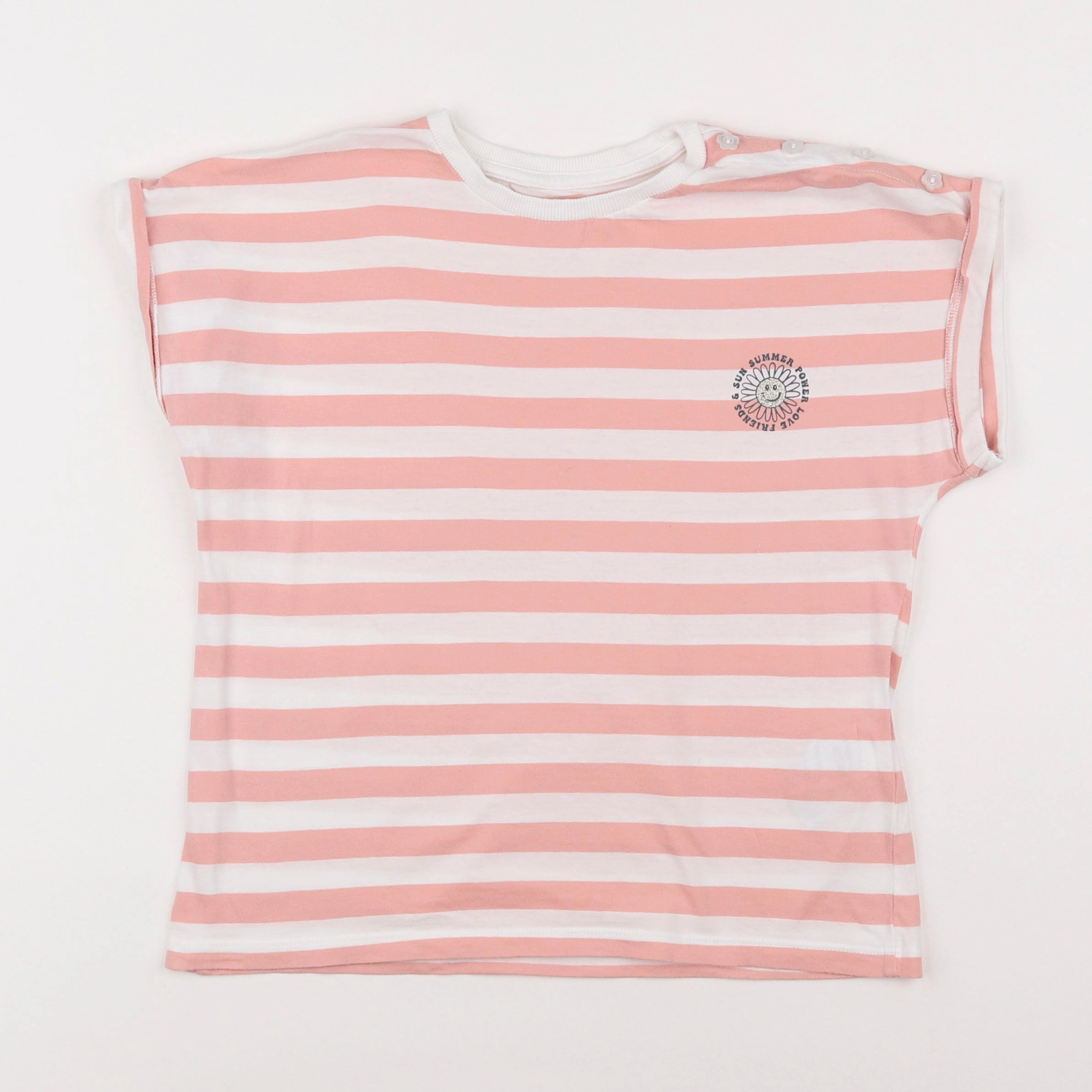 Vertbaudet - tee-shirt rose - 10 ans