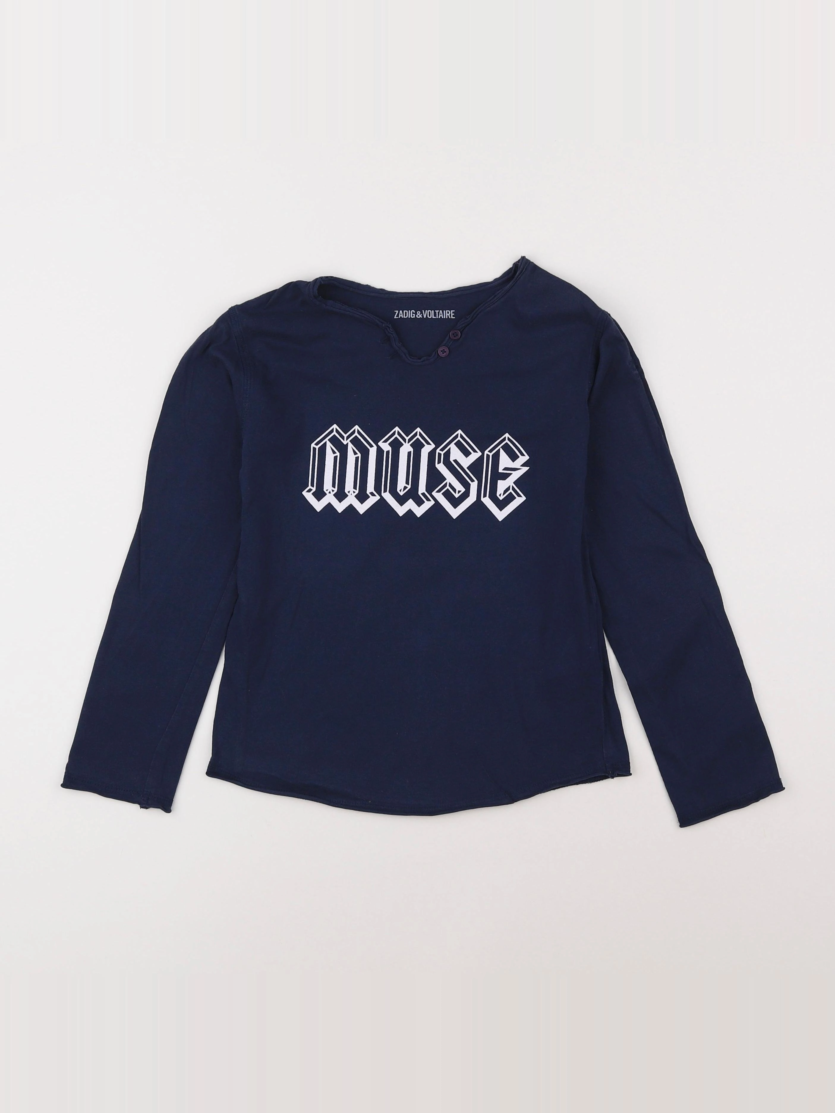 Zadig & Voltaire - tee-shirt bleu - 8 ans