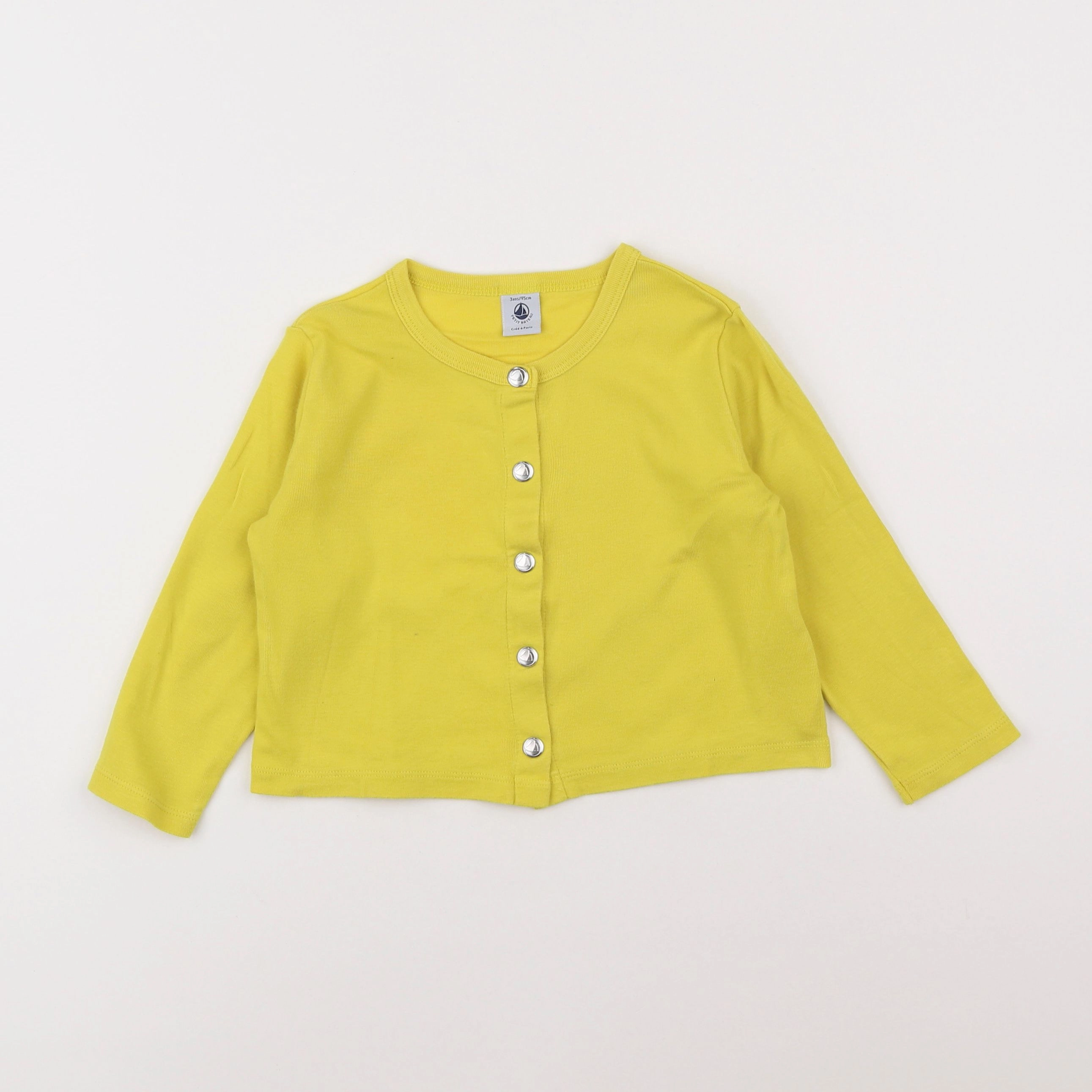 Petit Bateau - tee-shirt jaune - 3 ans