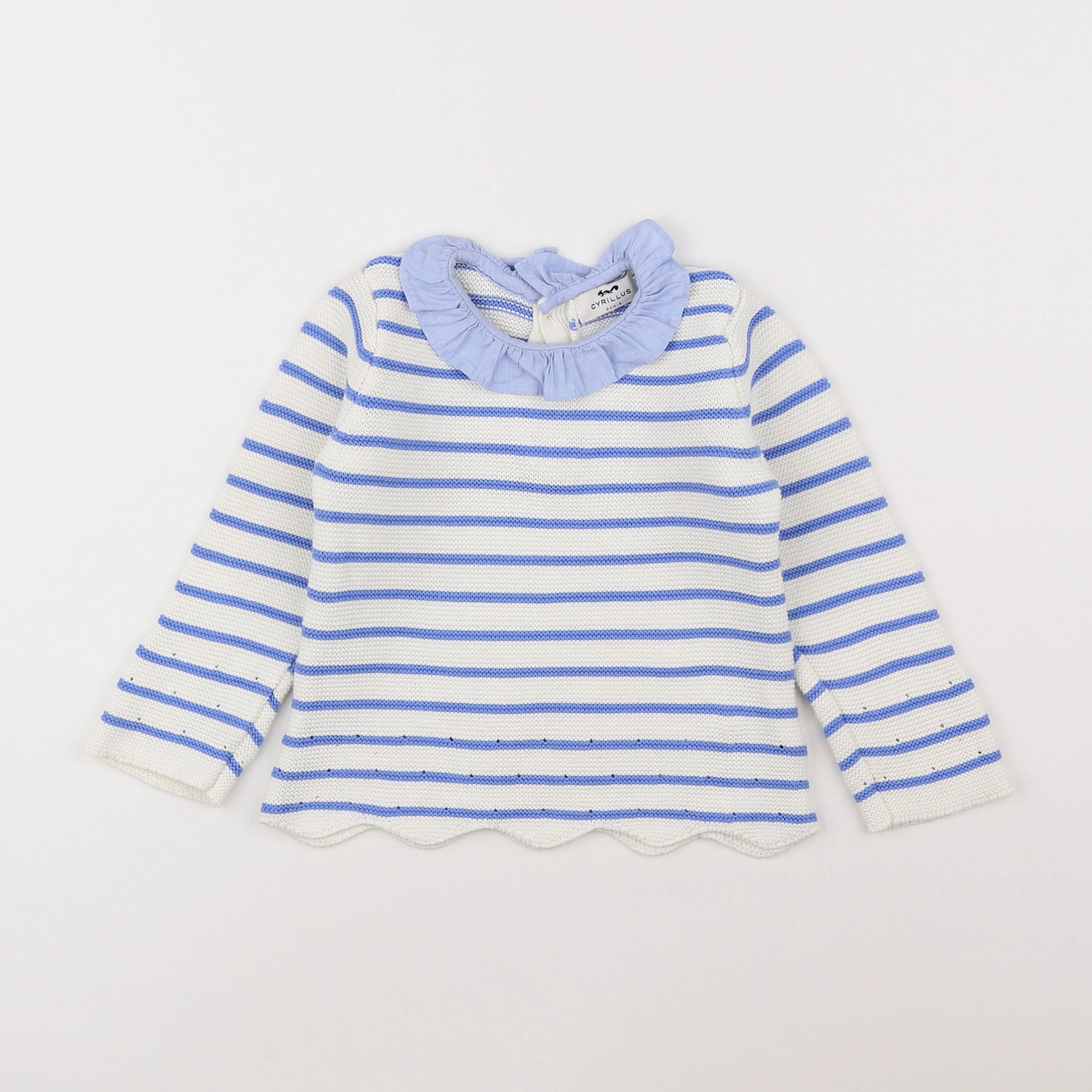 Cyrillus - pull bleu - 2 ans