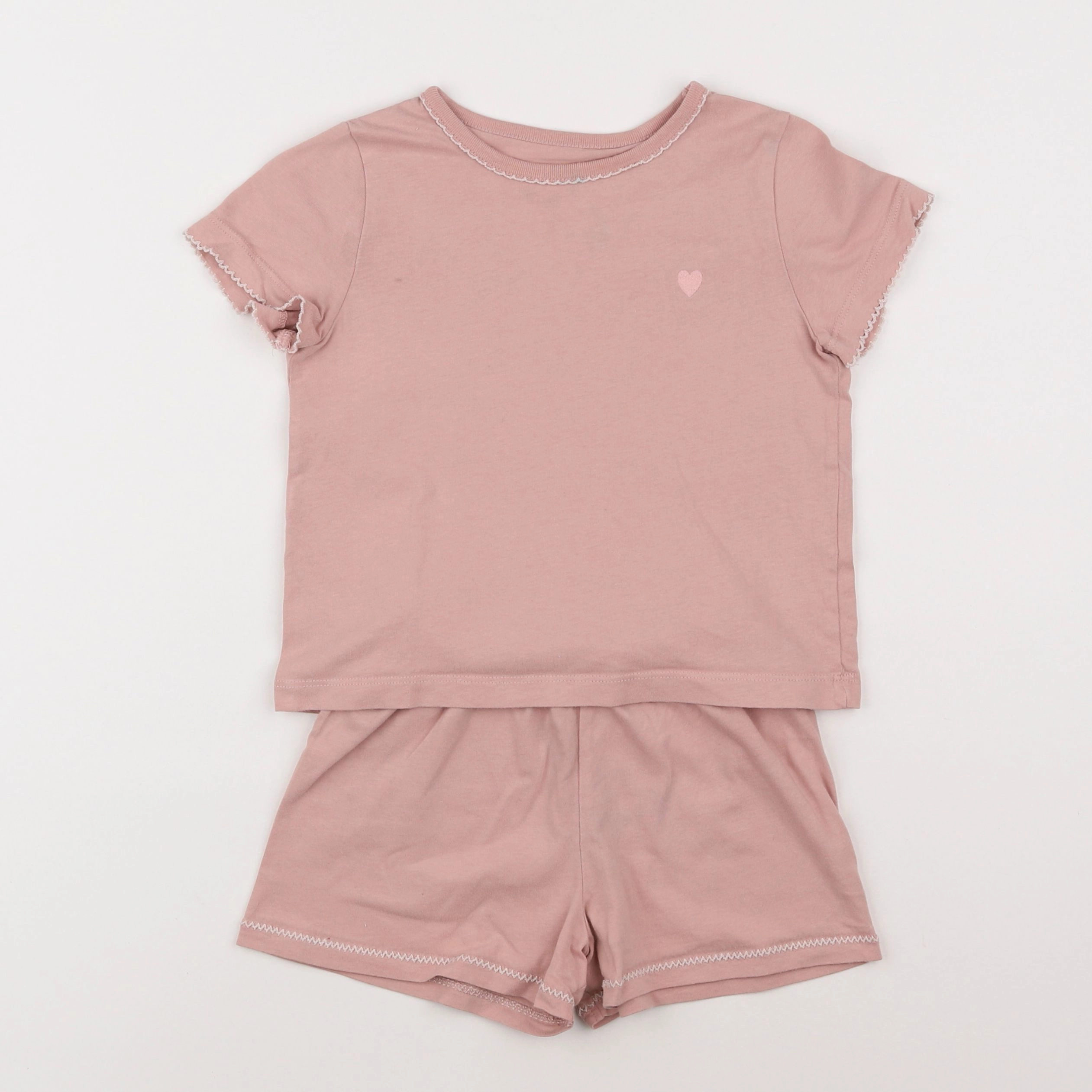 Monoprix - pyjama coton rose - 4 ans