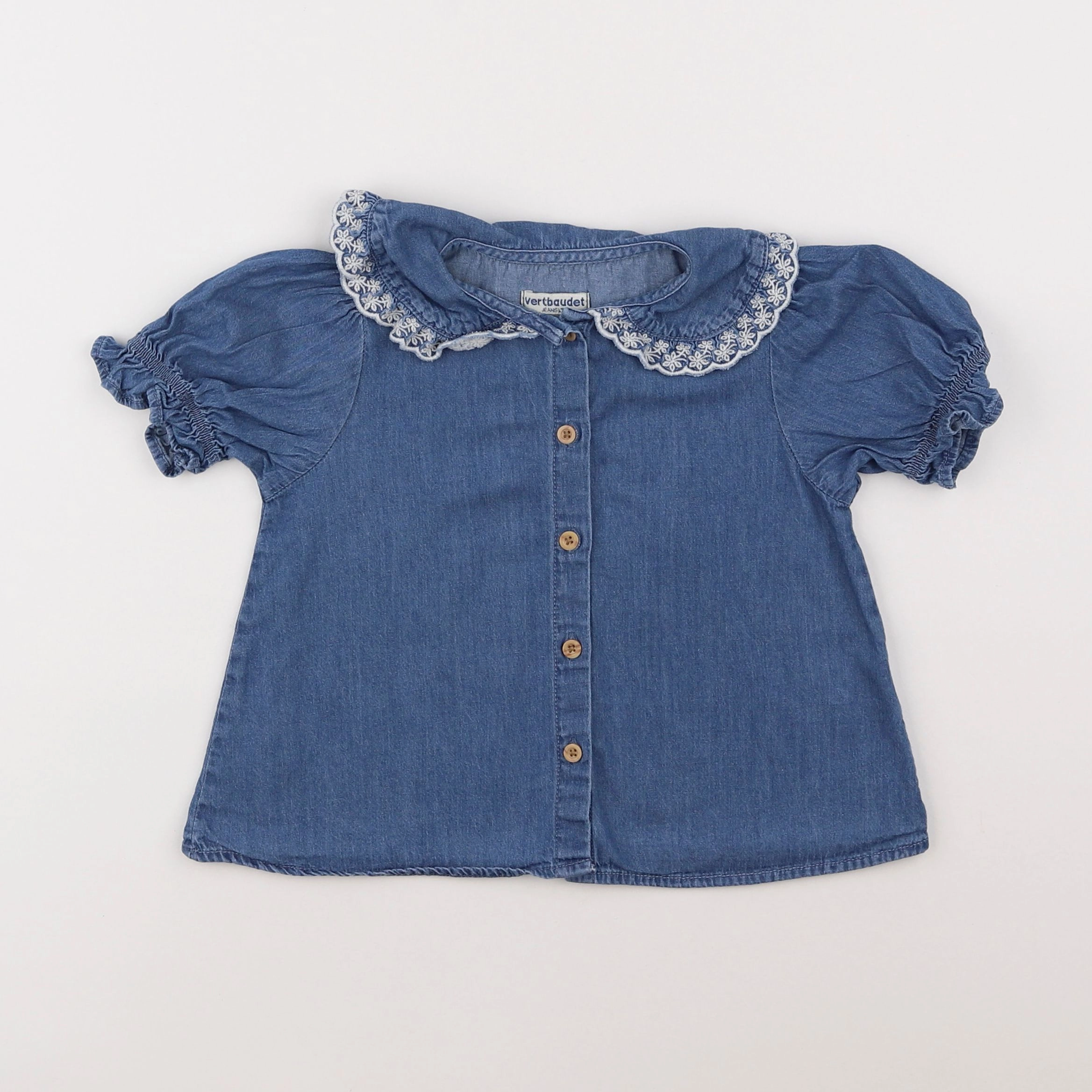 Vertbaudet - blouse bleu - 4 ans