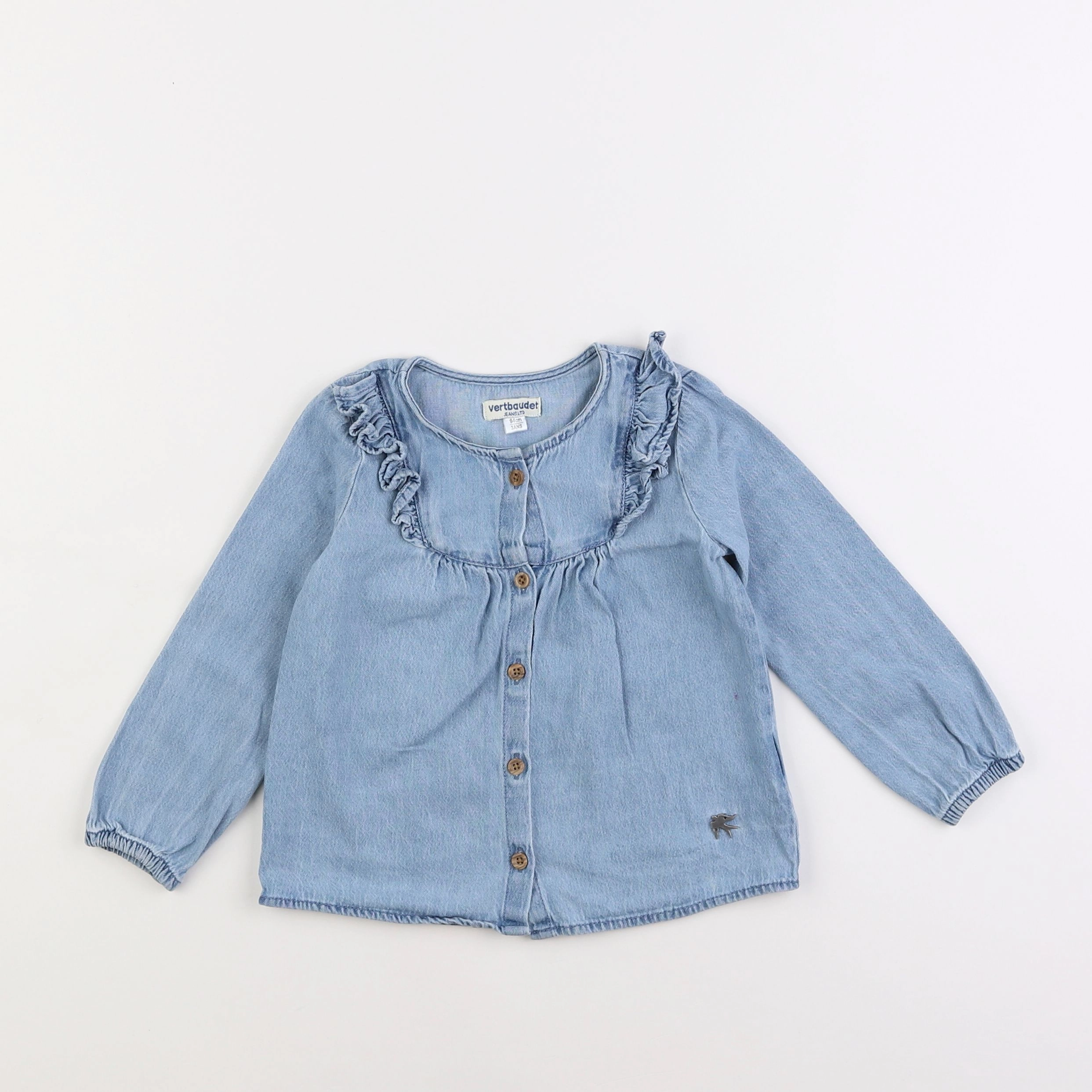 Vertbaudet - chemise bleu - 3 ans