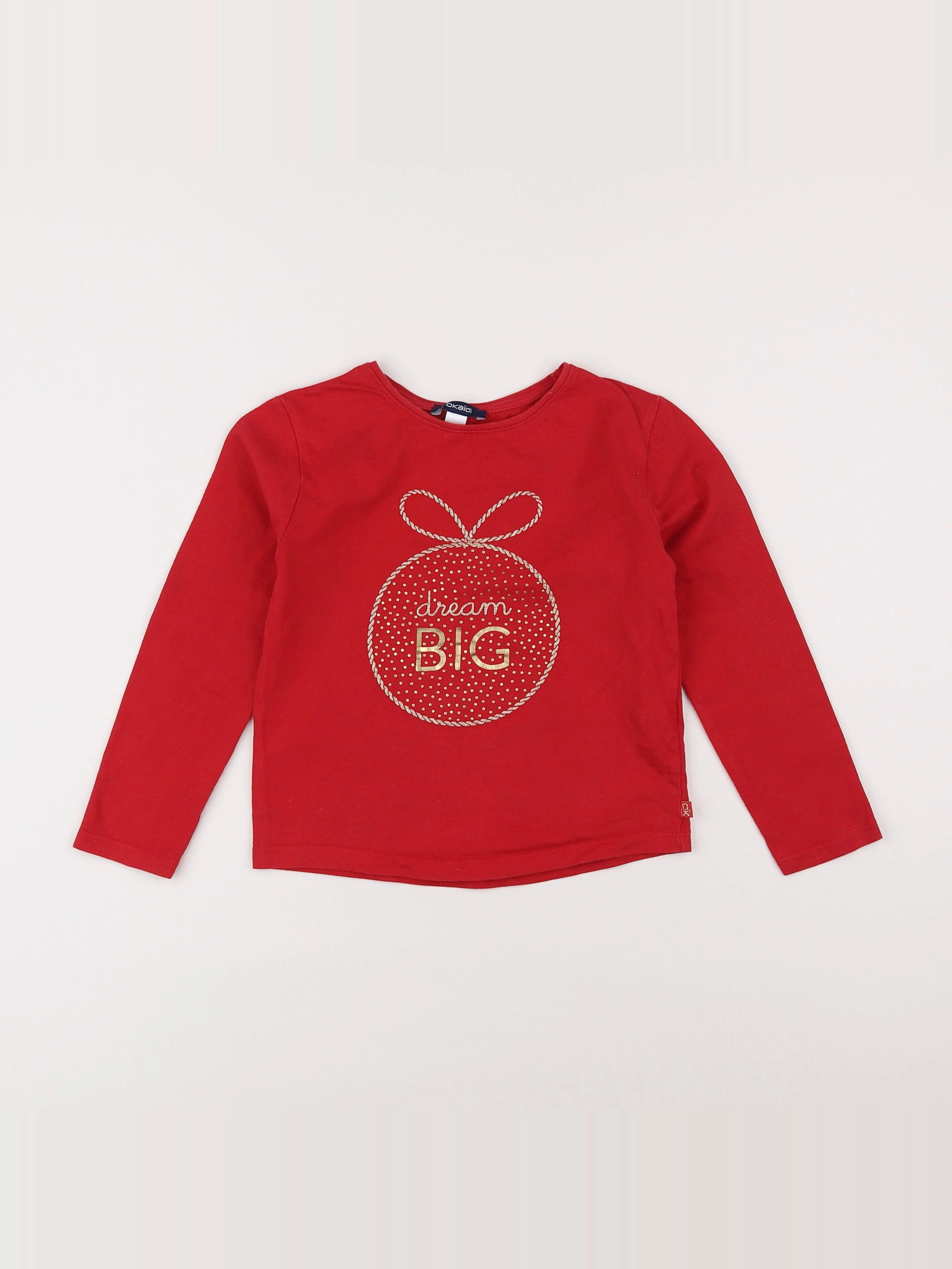 Okaidi - tee-shirt rouge - 6 ans
