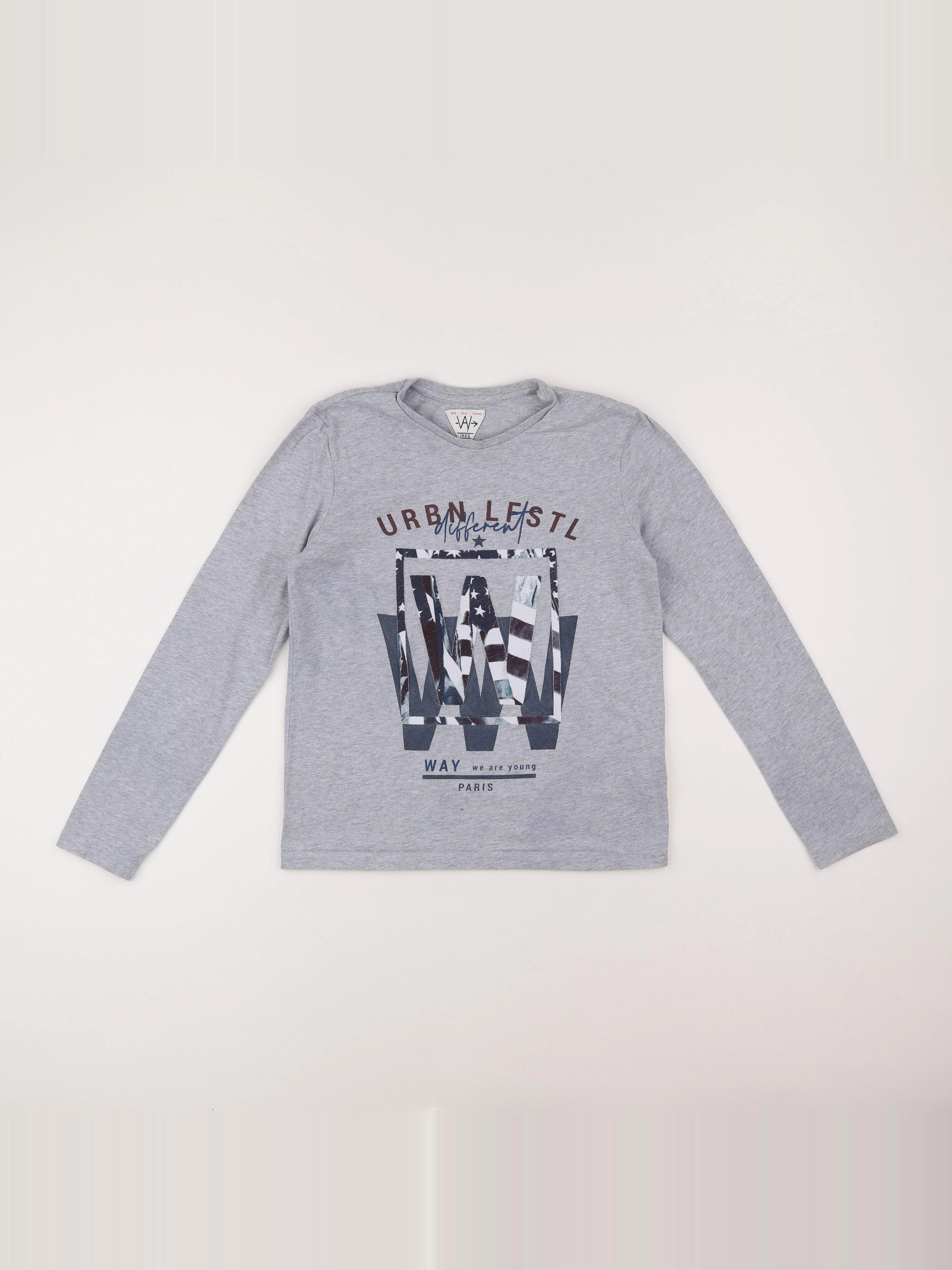 IKKS - tee-shirt gris - 12 ans