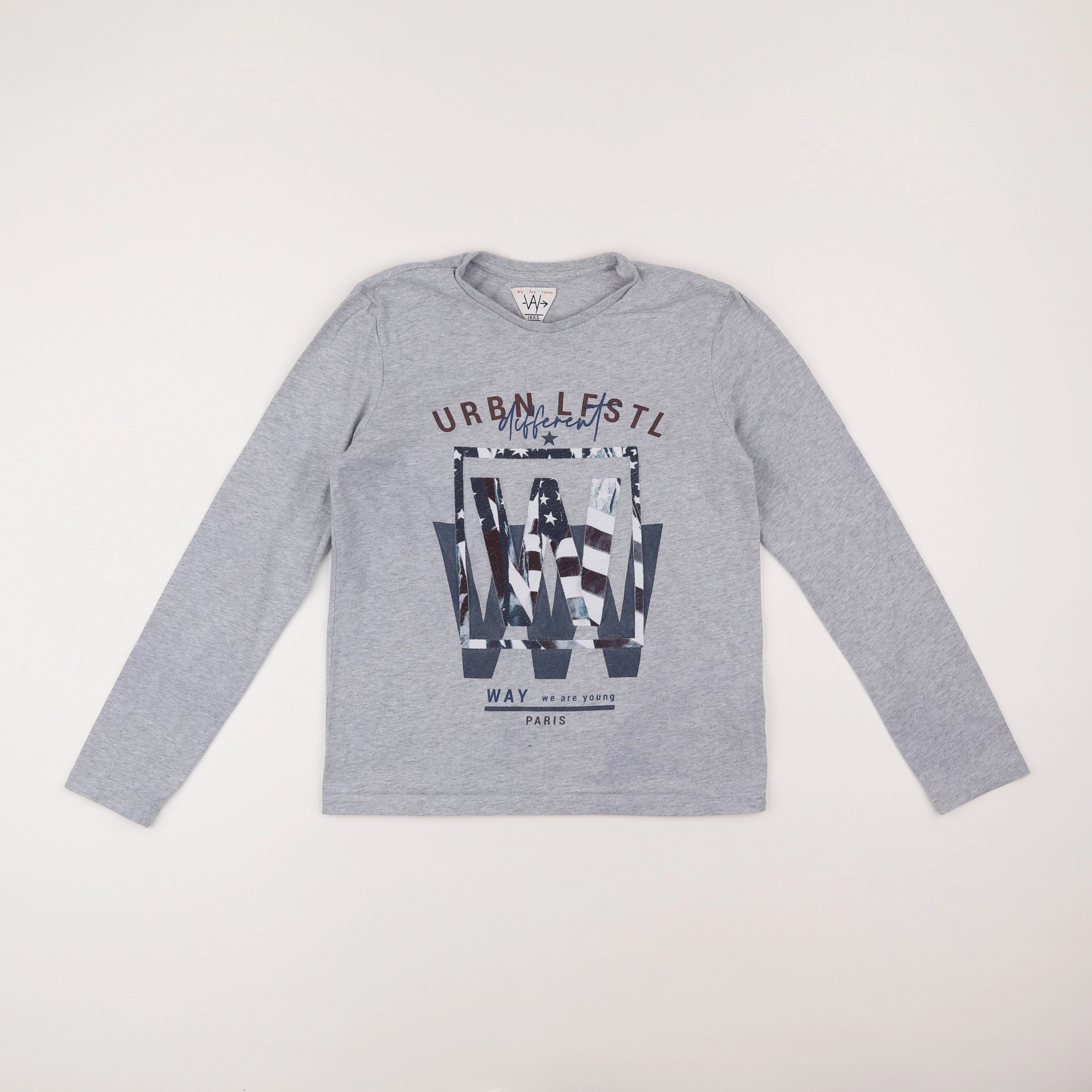 IKKS - tee-shirt gris - 12 ans