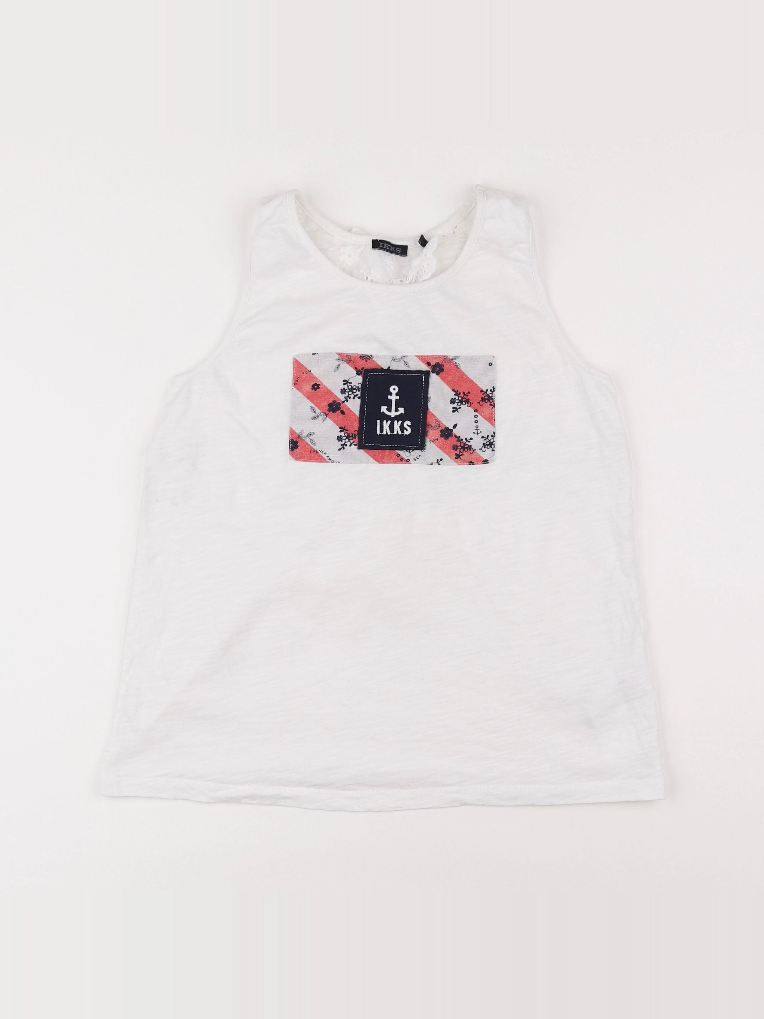 IKKS - débardeur blanc - 12 ans