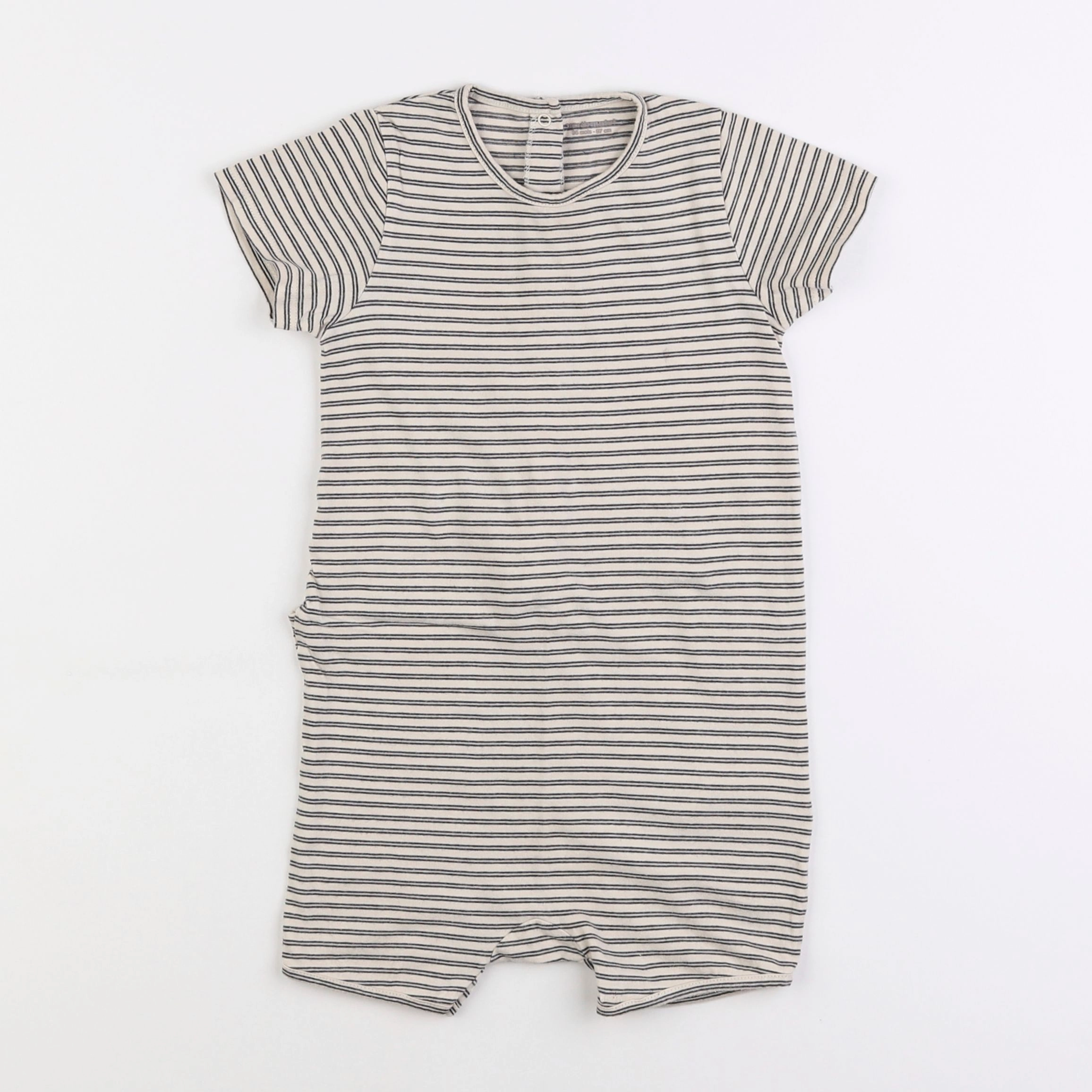 Vertbaudet - pyjama coton beige, noir - 3 ans