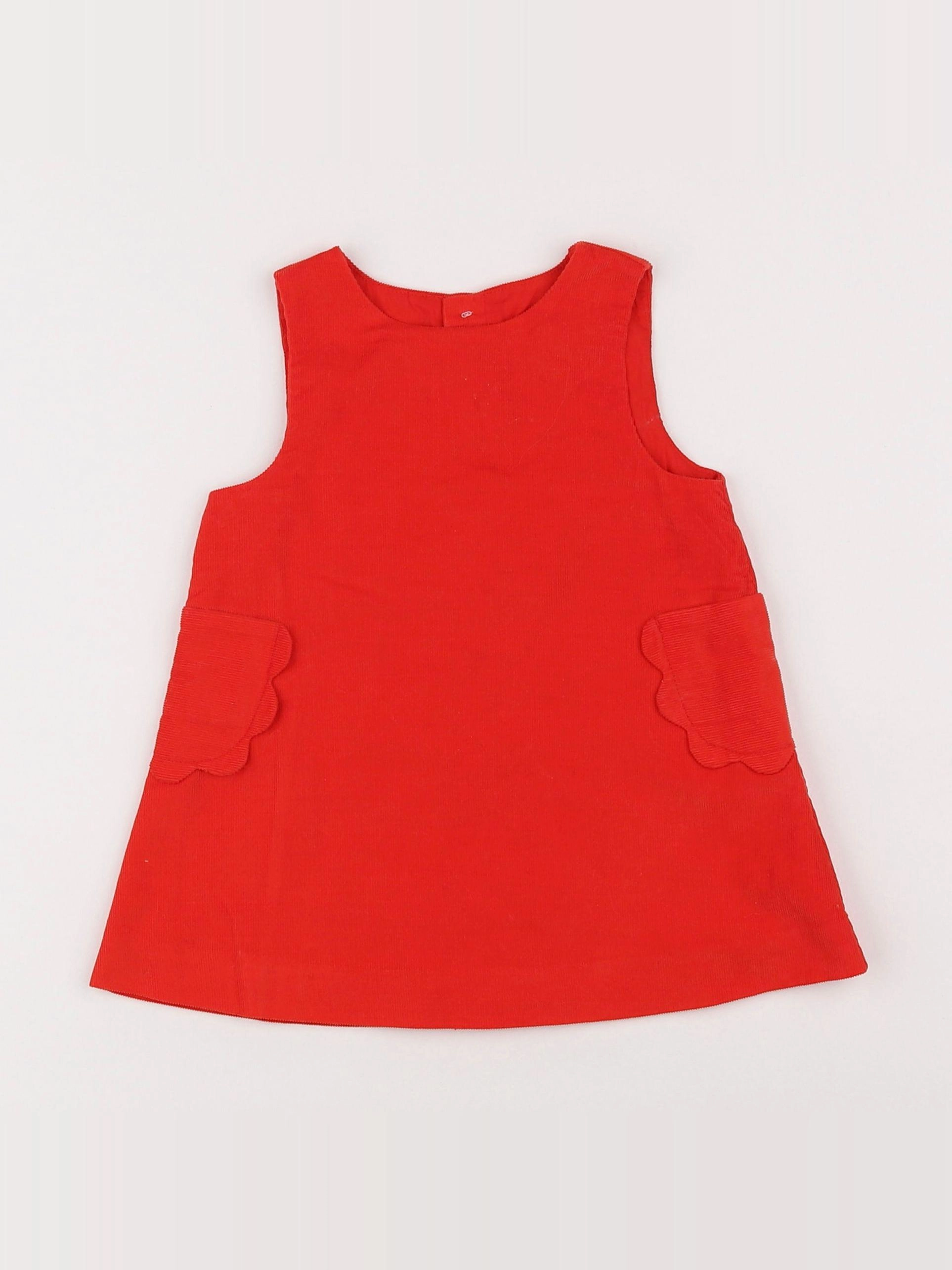 Jacadi - robe rouge - 12 mois