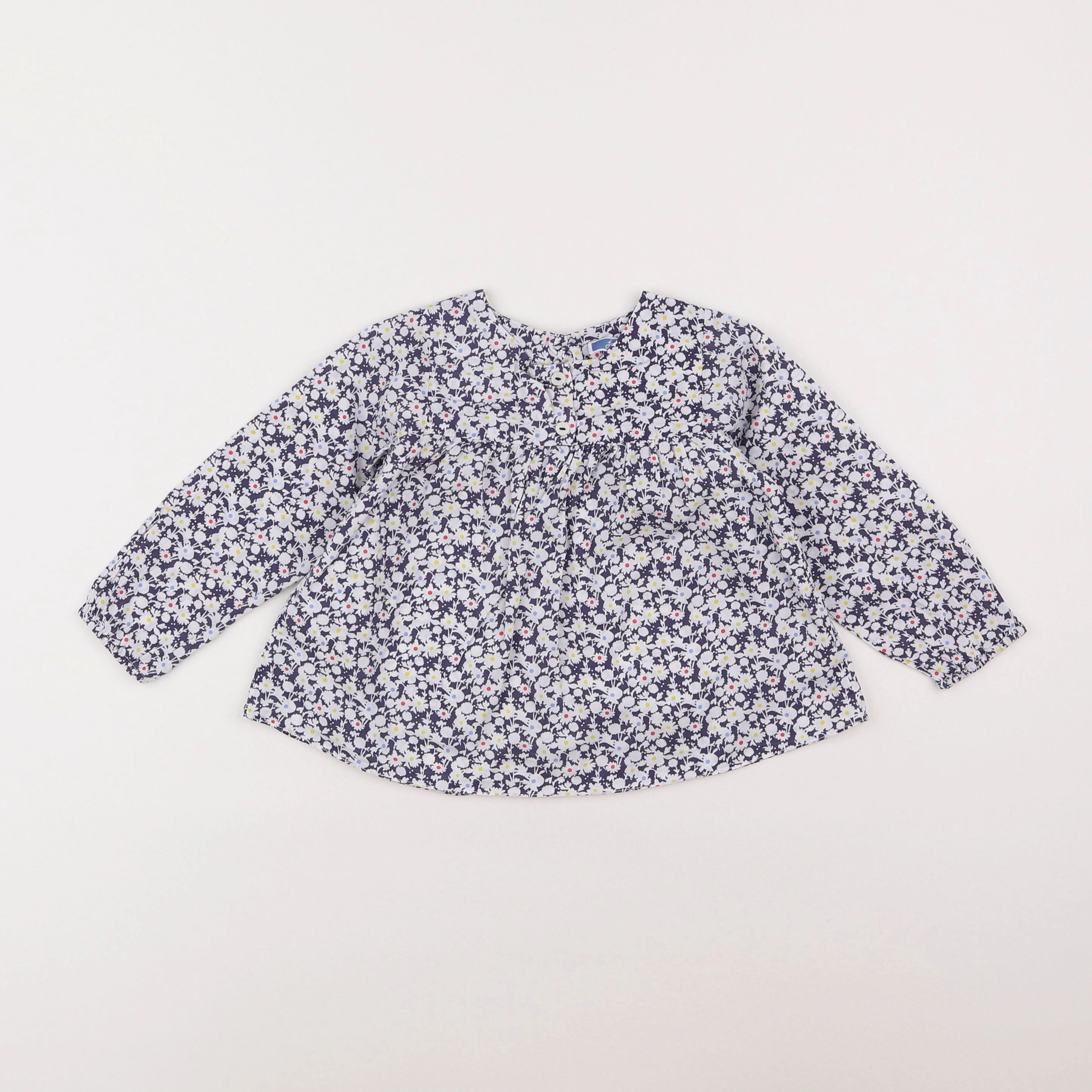 Jacadi - blouse liberty bleu - 2 ans