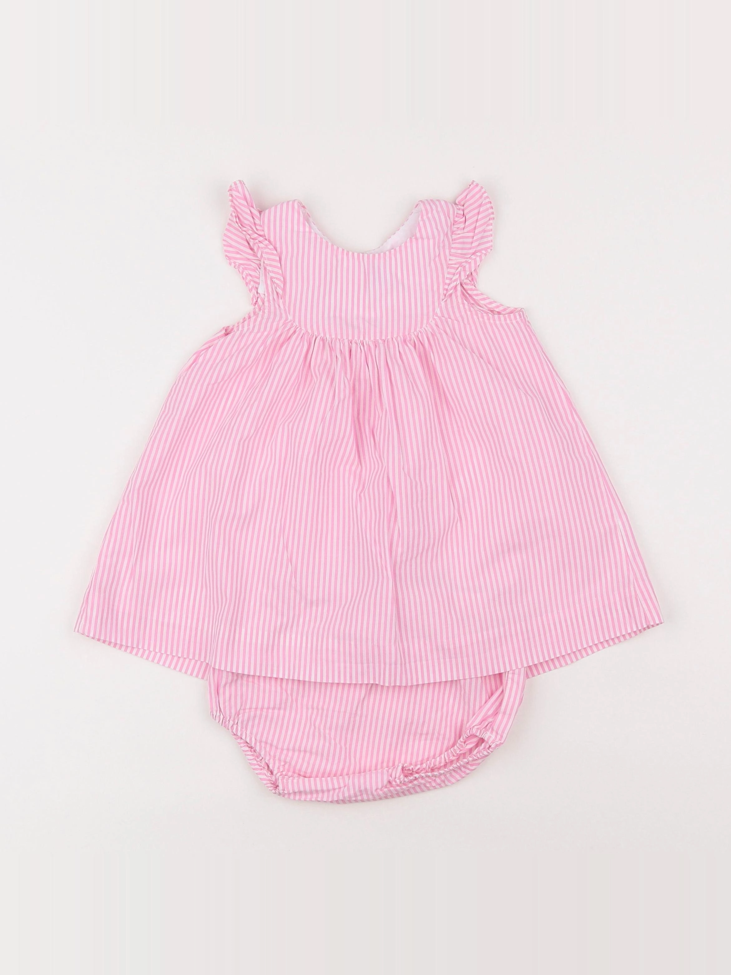 Jacadi - robe rose - 12 mois