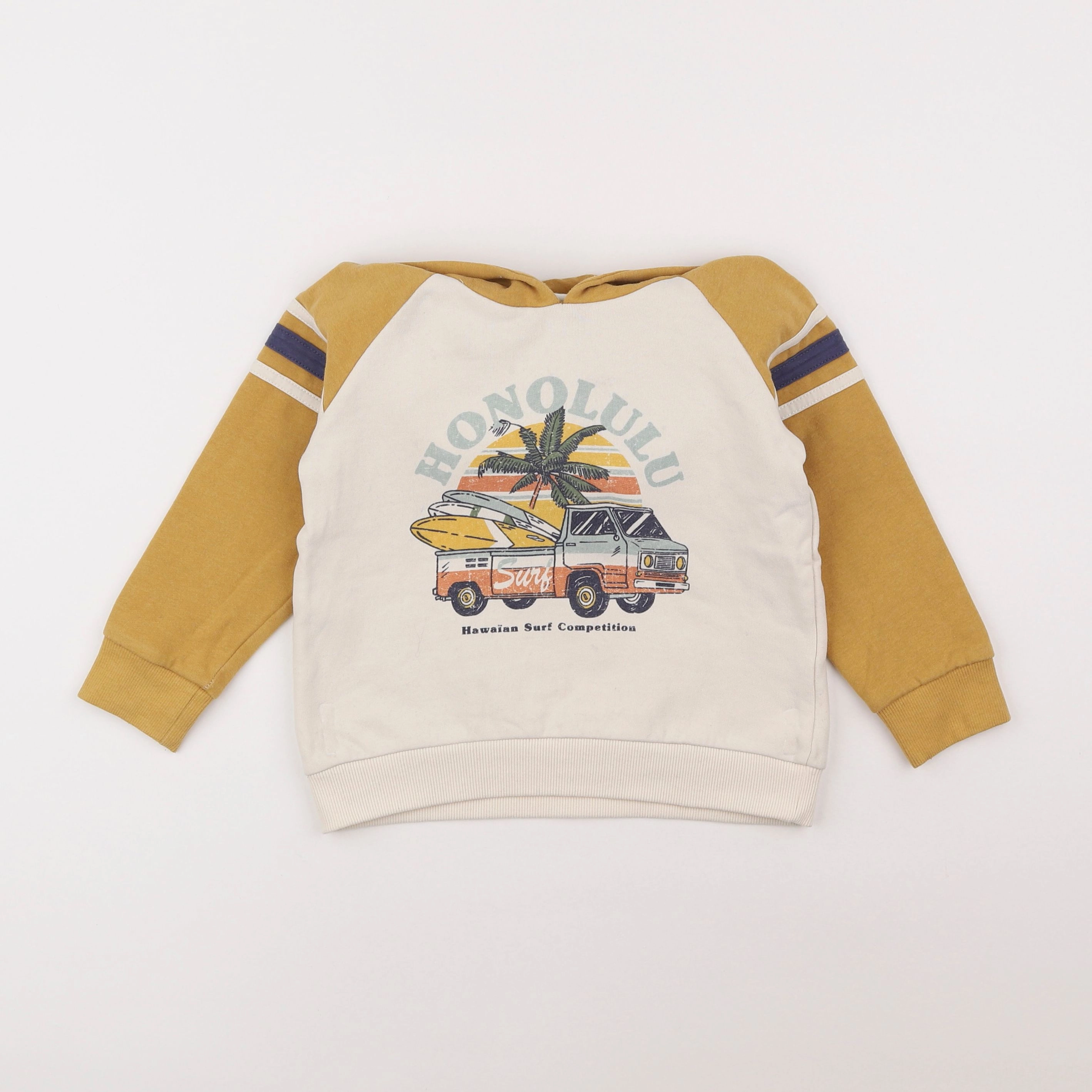 Vertbaudet - sweat jaune - 5 ans