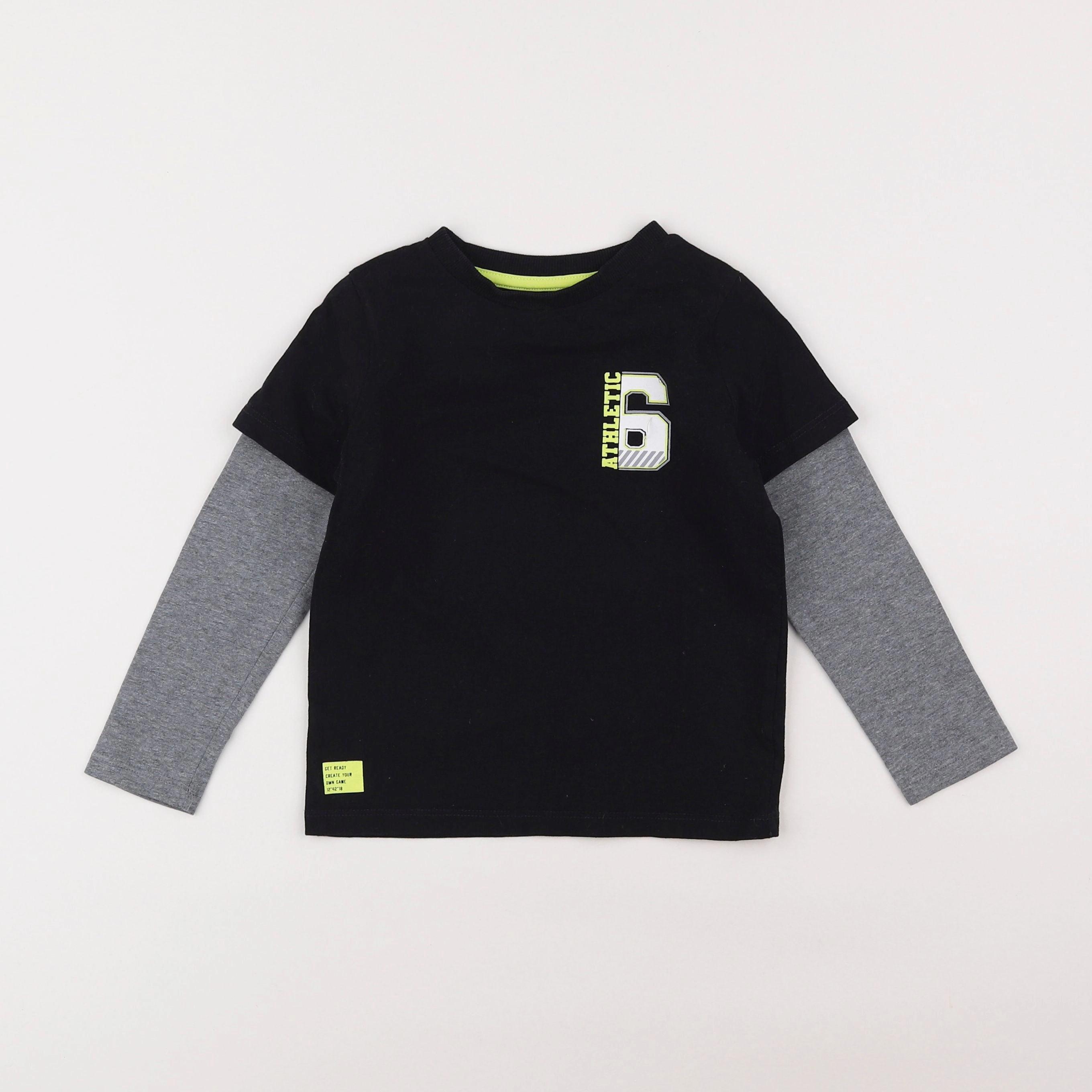 Vertbaudet - tee-shirt noir - 4 ans