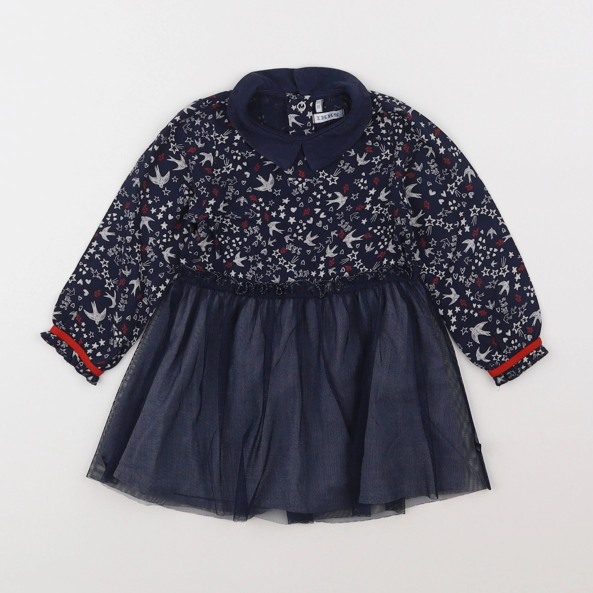IKKS - robe bleu - 18 mois