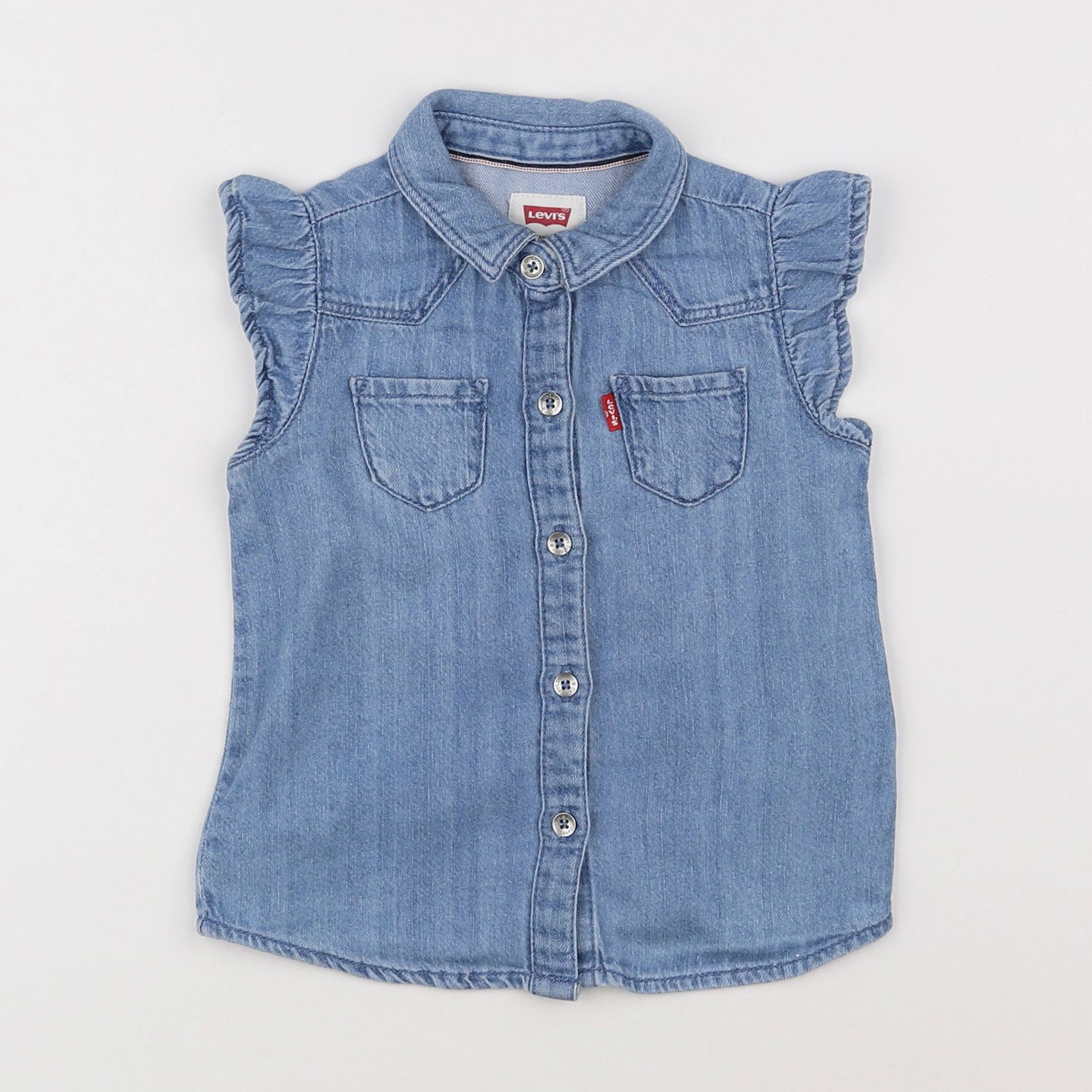 Levi's - blouse bleu - 18 mois