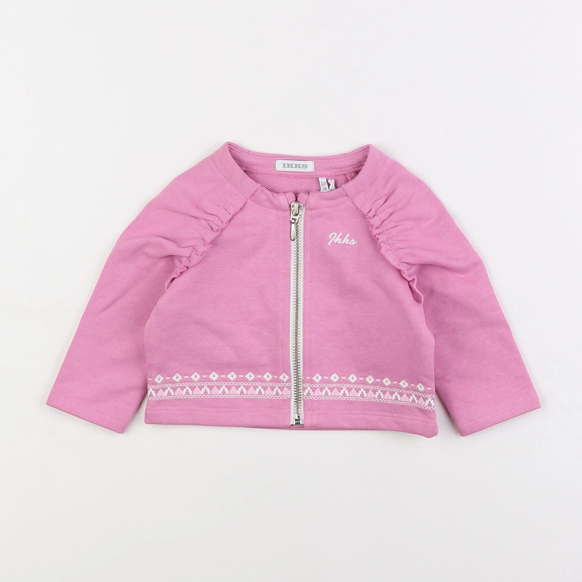 IKKS - sweat rose - 6 mois