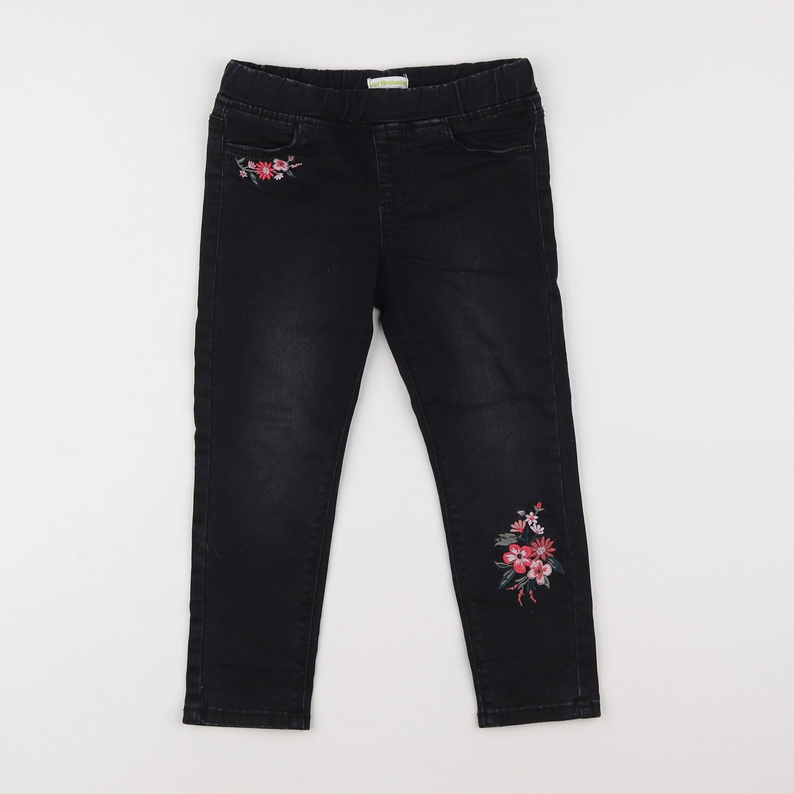 Vertbaudet - jegging noir - 4 ans