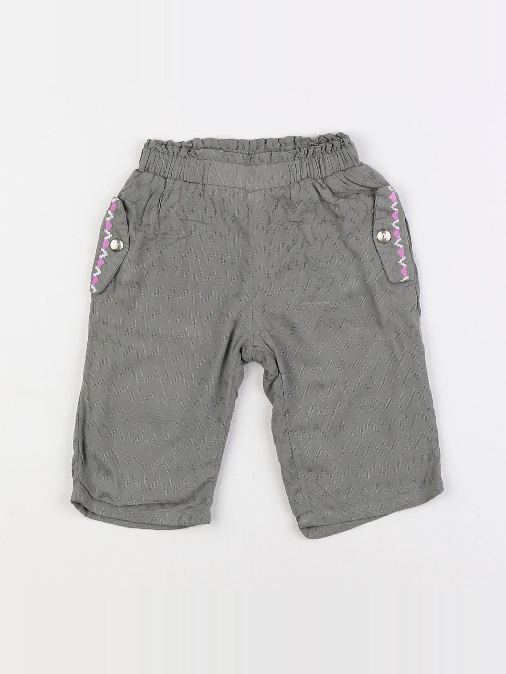 IKKS - pantalon vert - 6 mois
