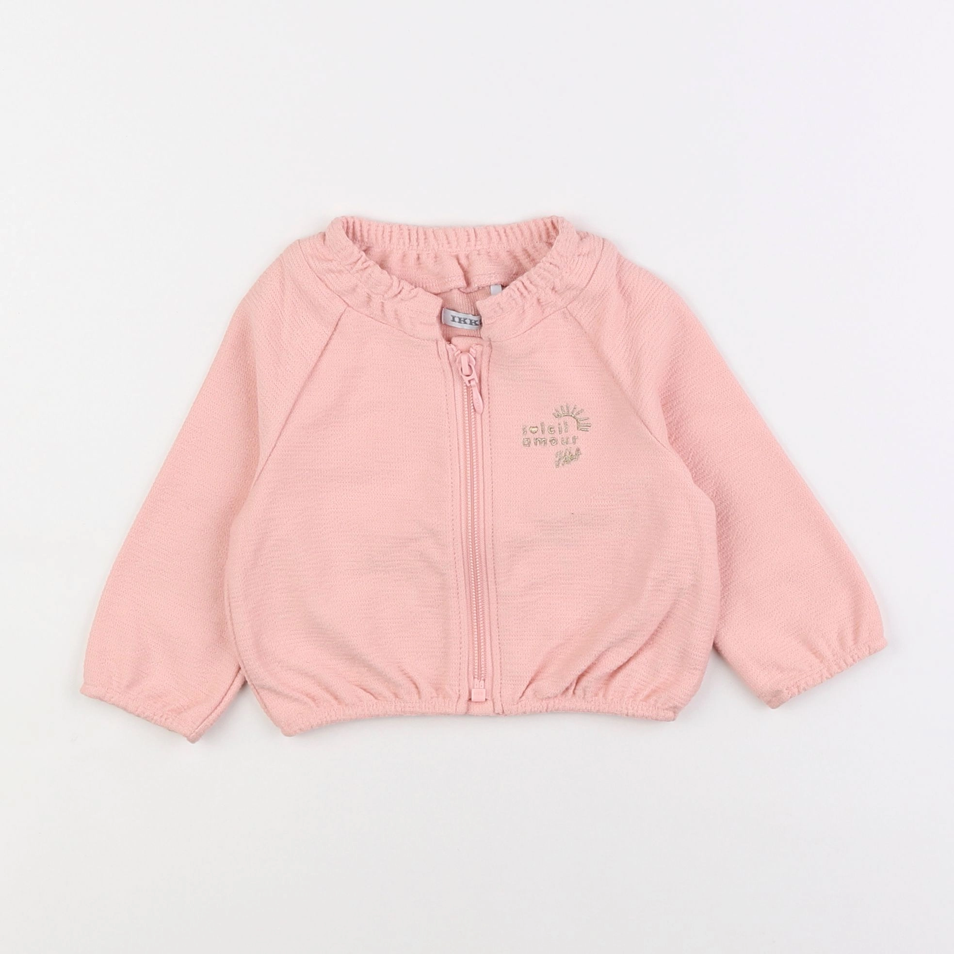 IKKS - sweat rose - 6 mois
