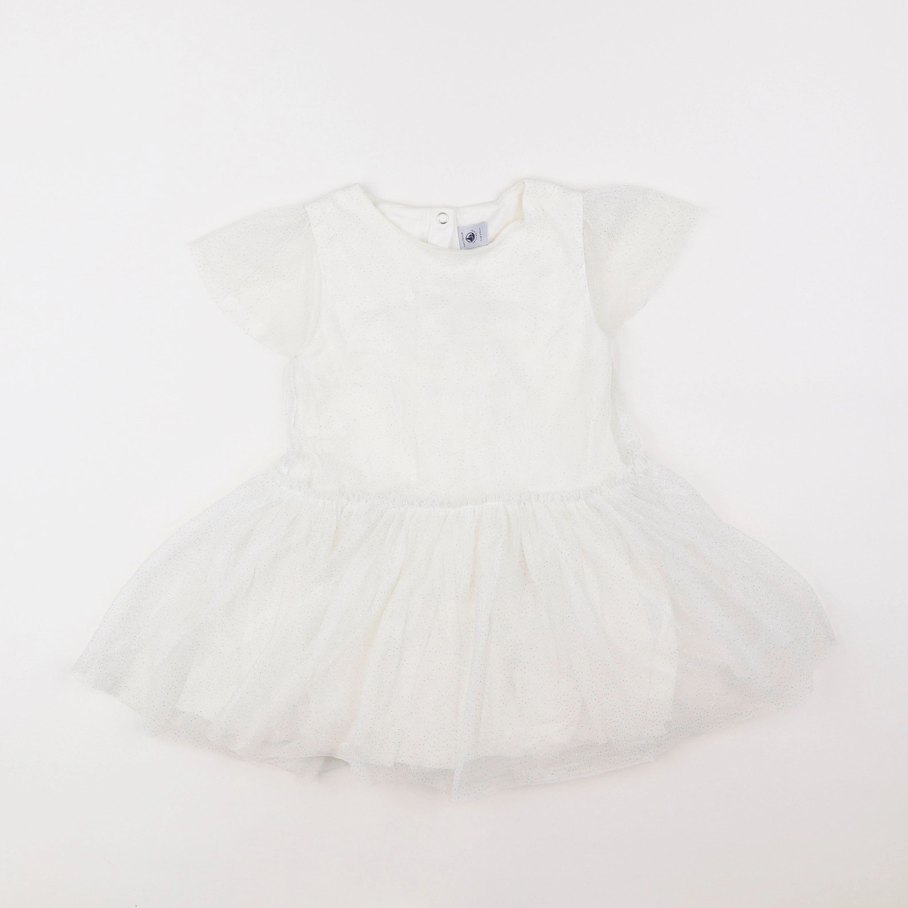 Petit Bateau - robe blanc - 4 ans