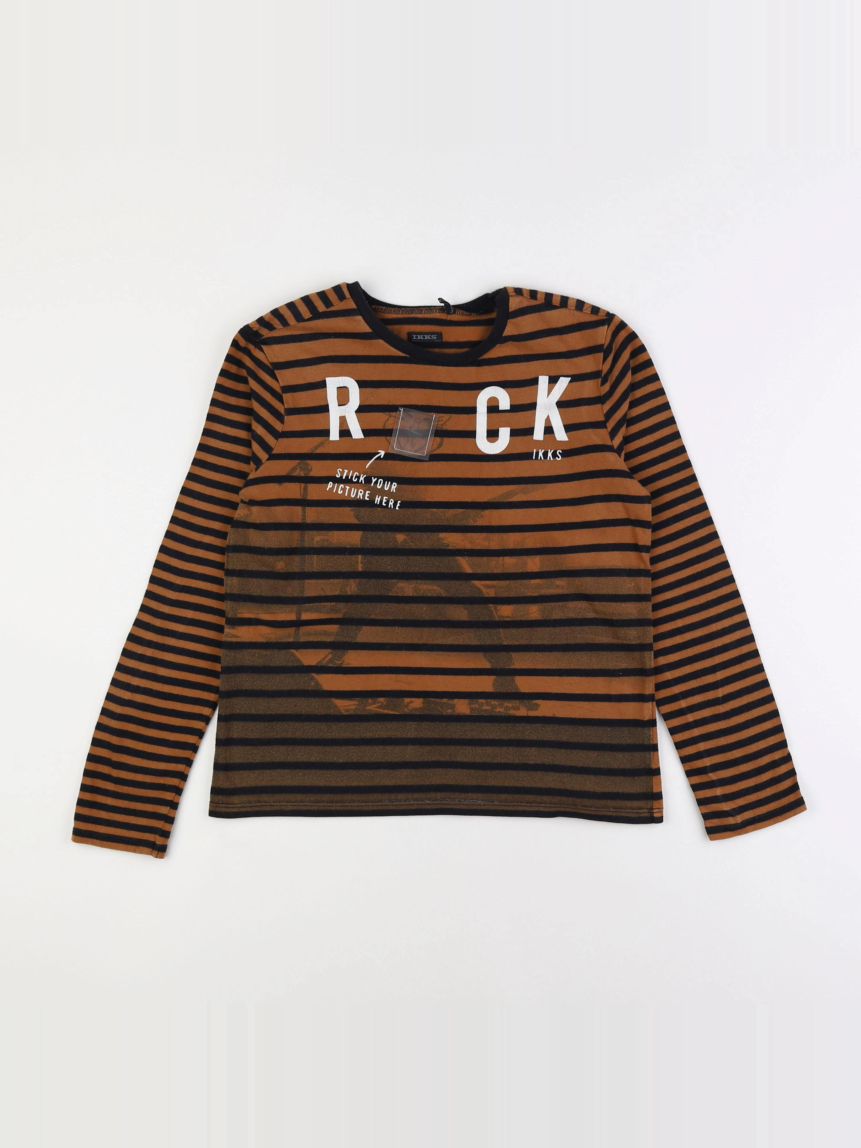 IKKS - tee-shirt marron - 12 ans