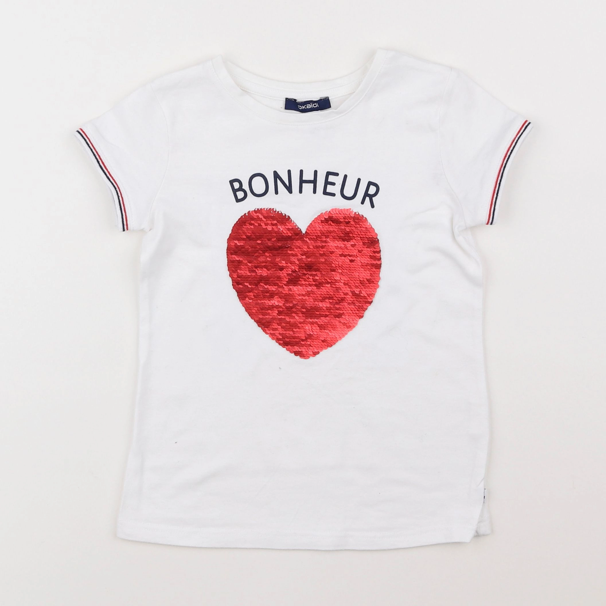 Okaidi - tee-shirt blanc - 6 ans