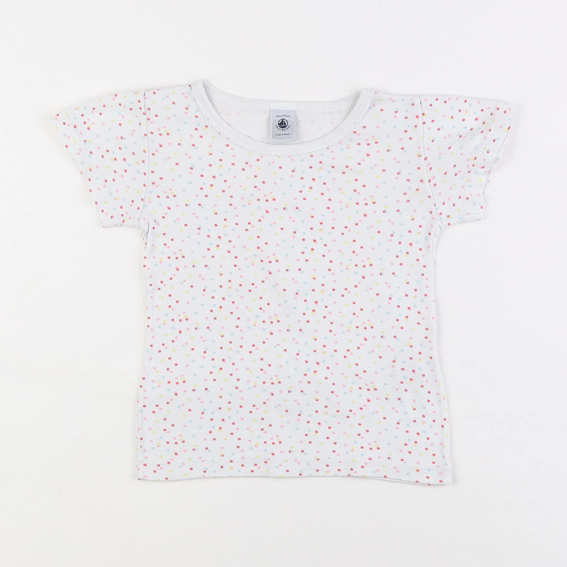 Petit Bateau - maillot de corps blanc - 3 ans