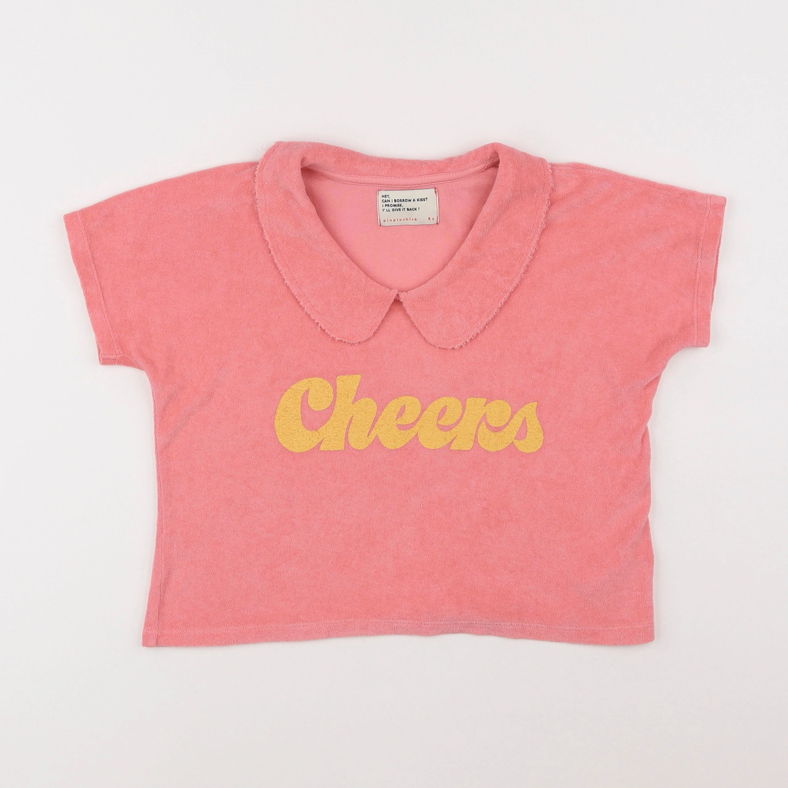 Piupiuchick - blouse rose éponge - 6 ans