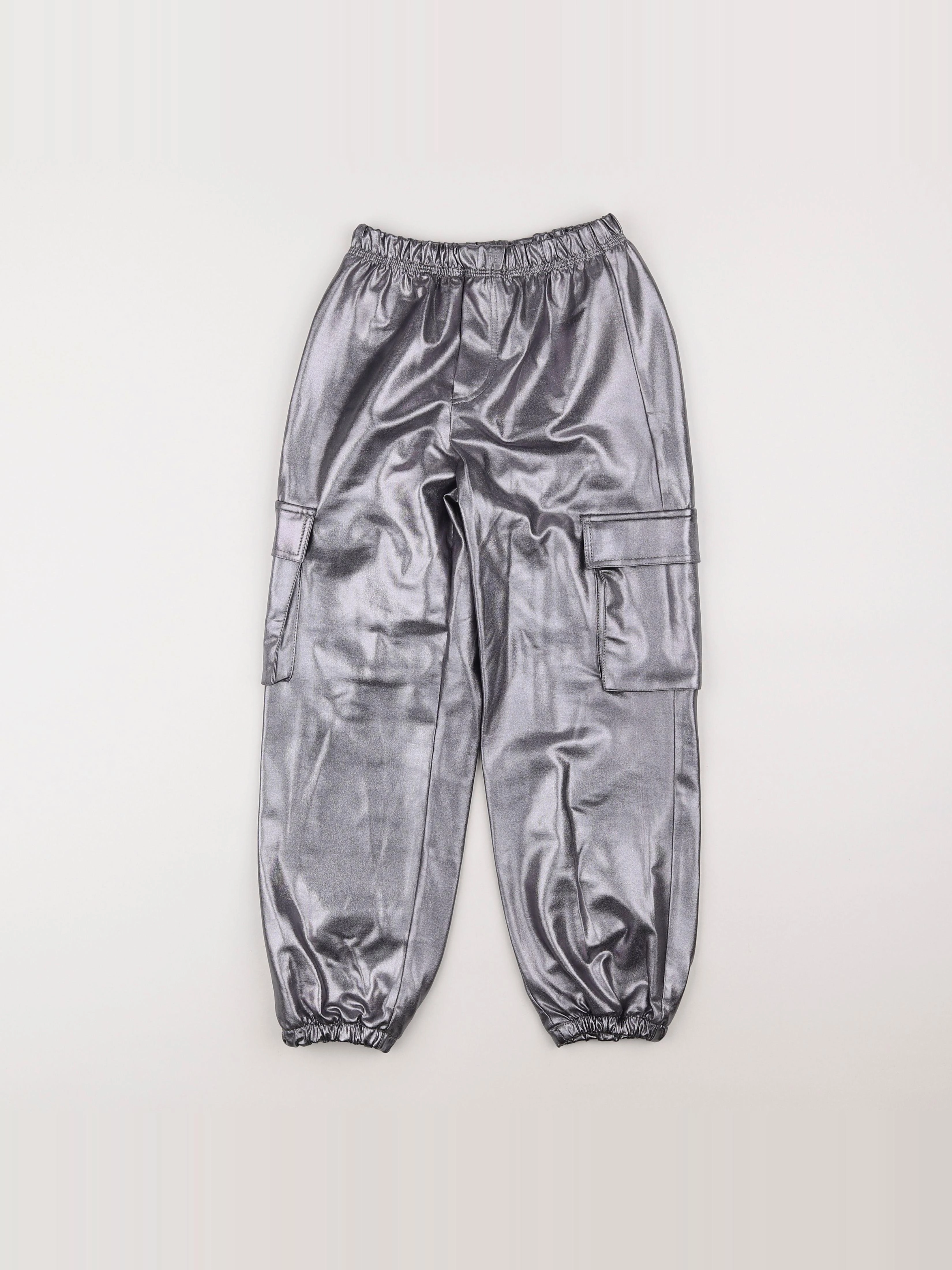 Zara - pantalon violet, argent - 7 ans