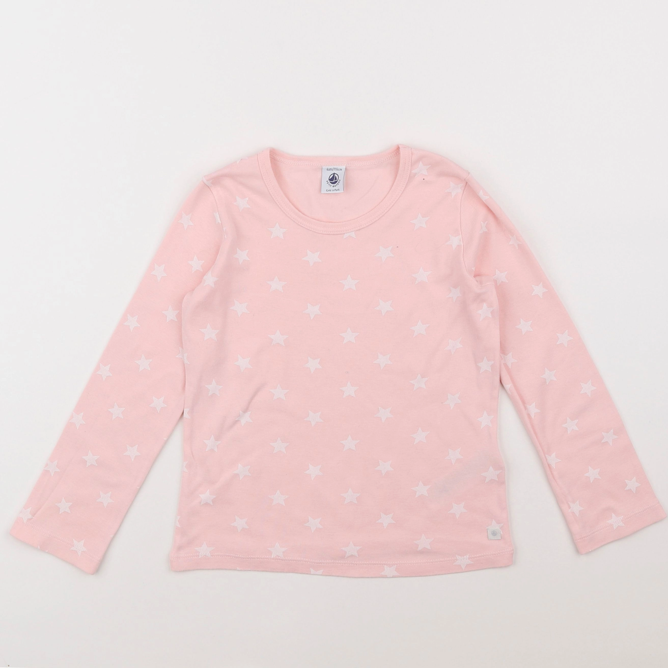 Petit Bateau - maillot de corps rose - 6 ans