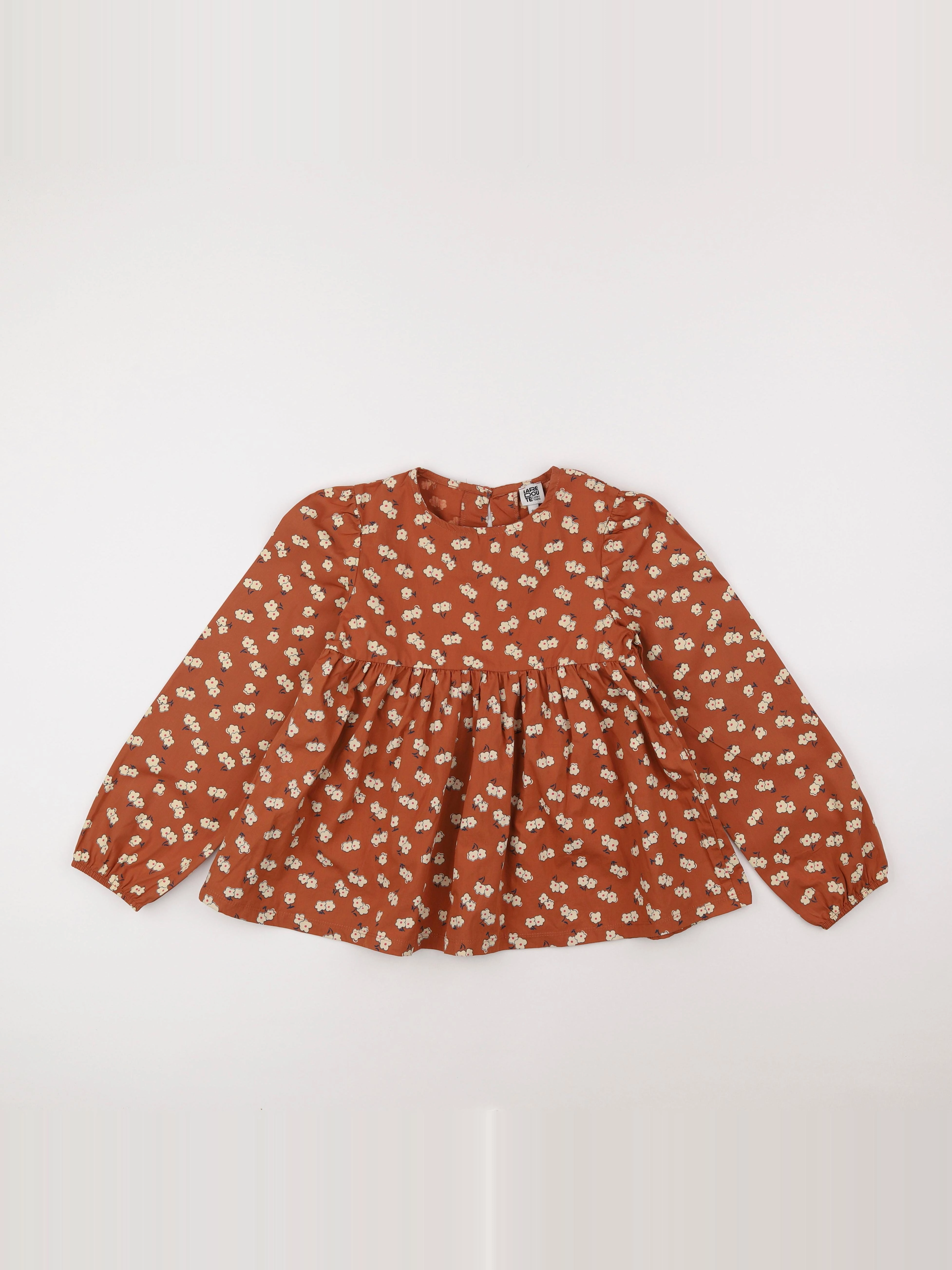 La Redoute - blouse marron - 8 ans
