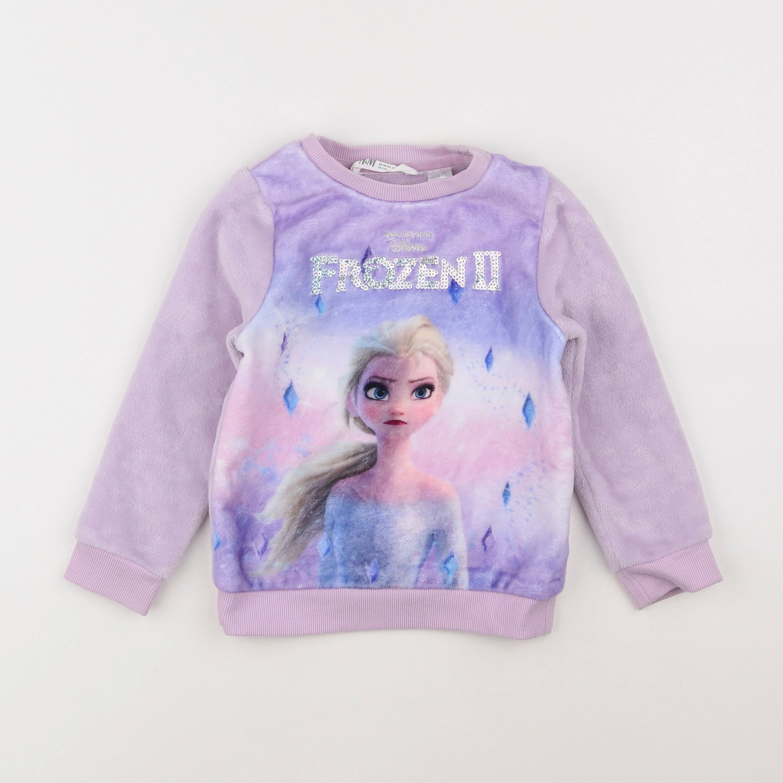 H&M - sweat rose - 2/4 ans