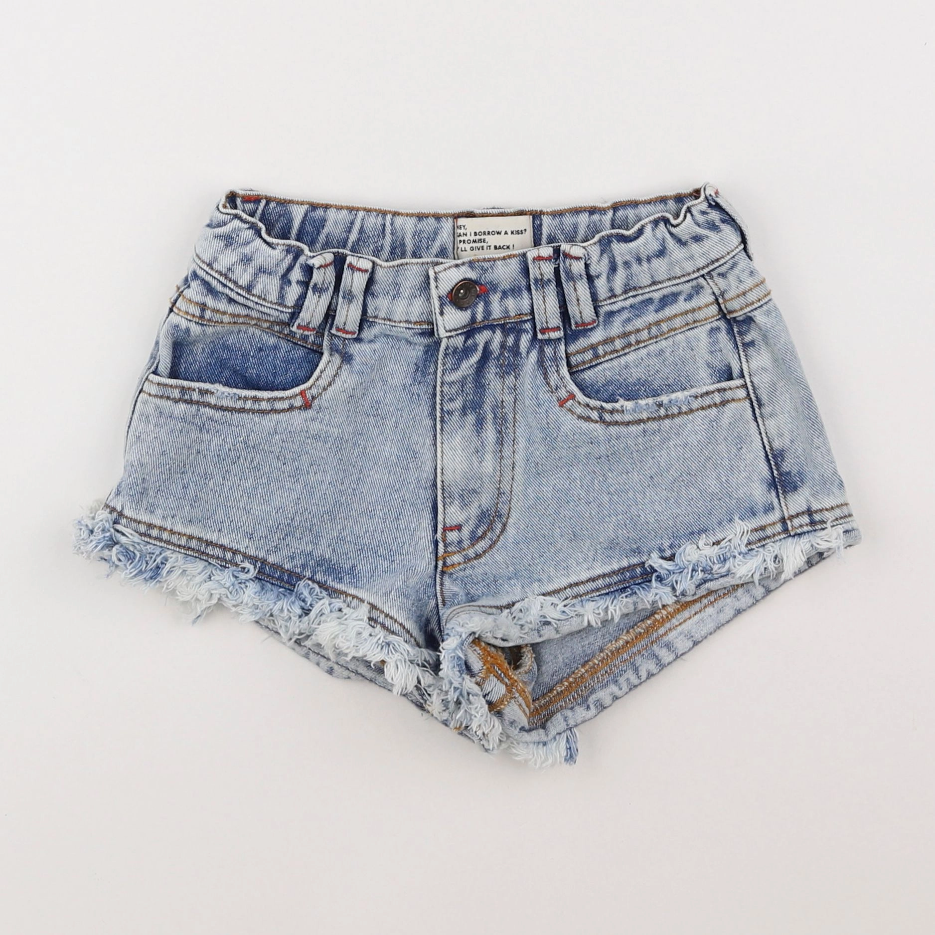 Piupiuchick - short bleu - 6 ans