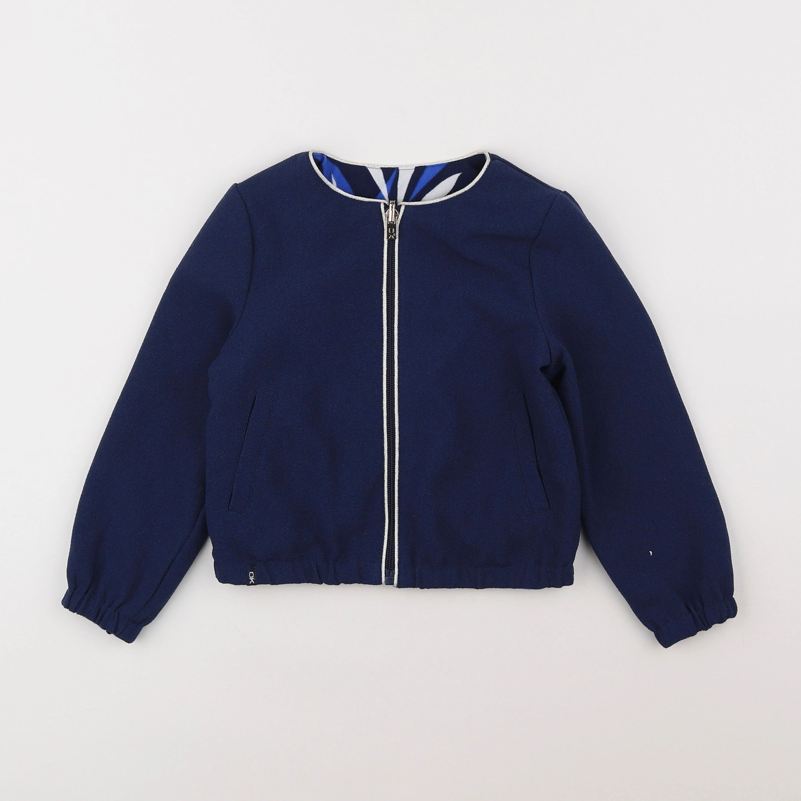 Okaidi - veste réversible bleu - 5 ans