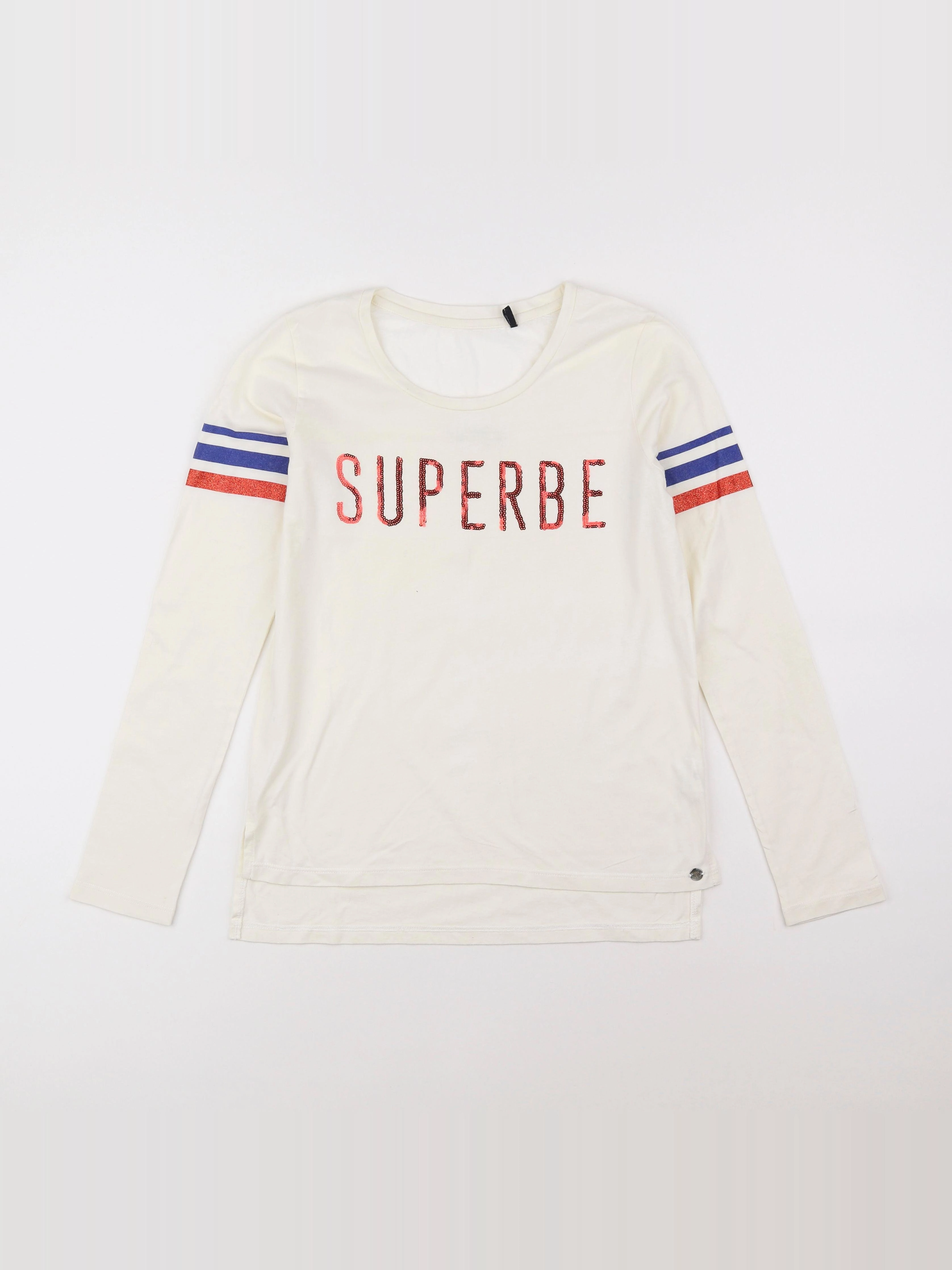 IKKS - tee-shirt blanc - 12 ans