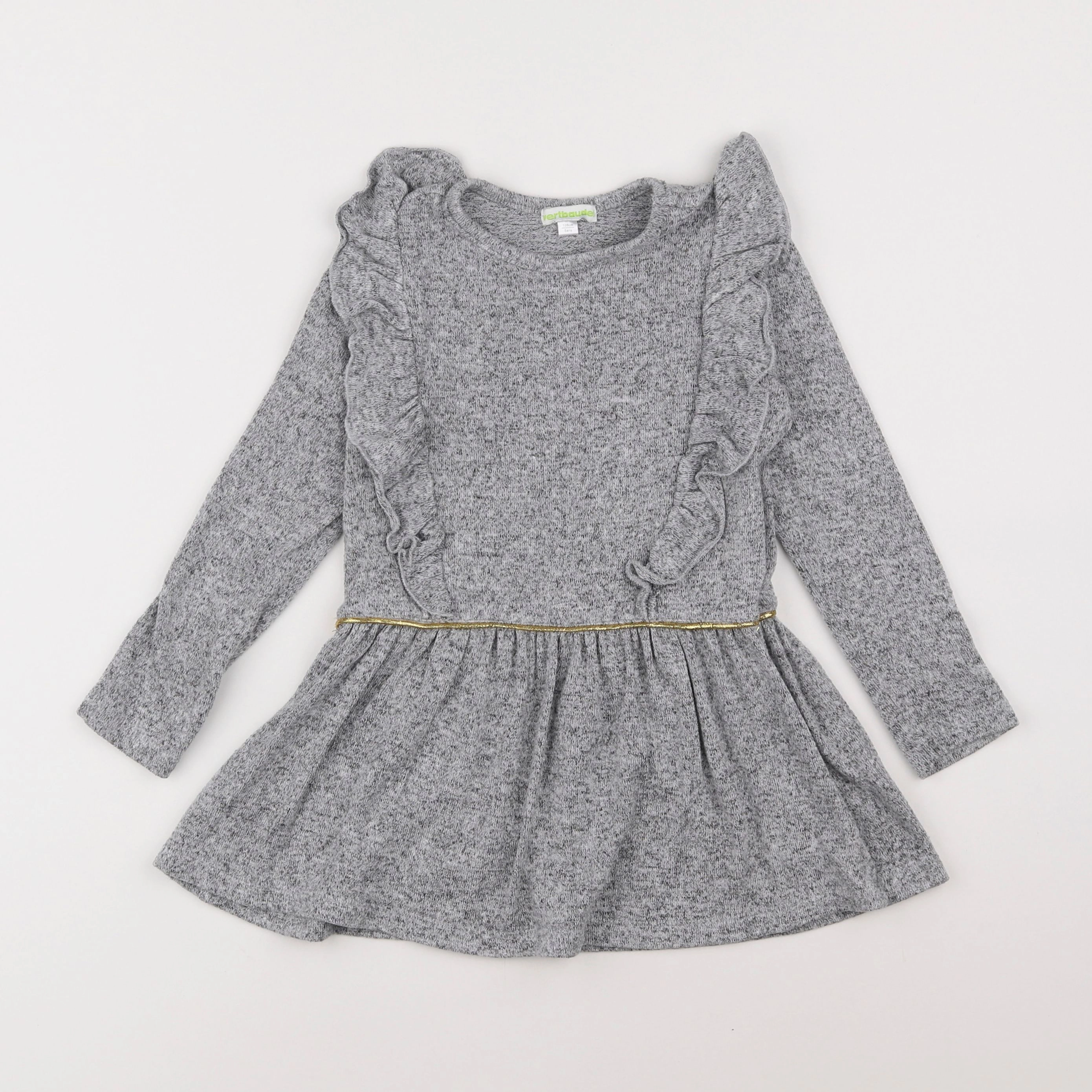 Vertbaudet - robe gris - 5 ans