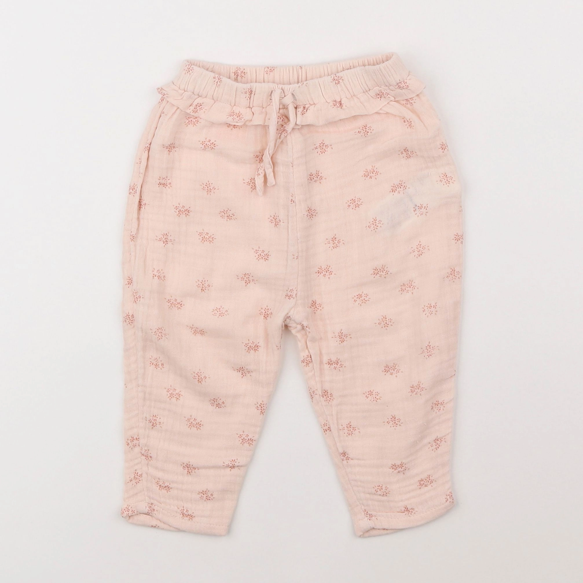 Vertbaudet - pantalon rose - 12 mois