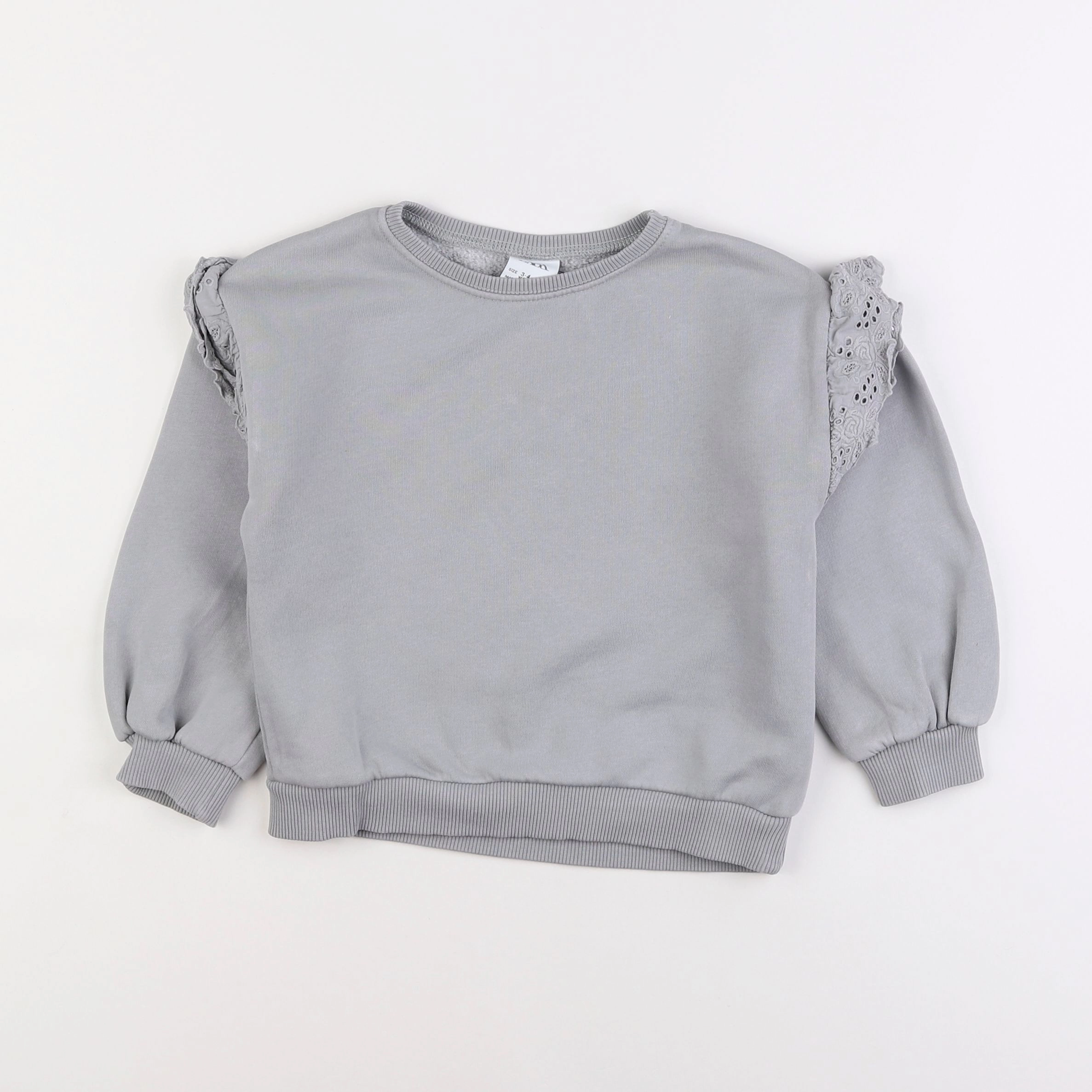 Zara - sweat gris - 3/4 ans