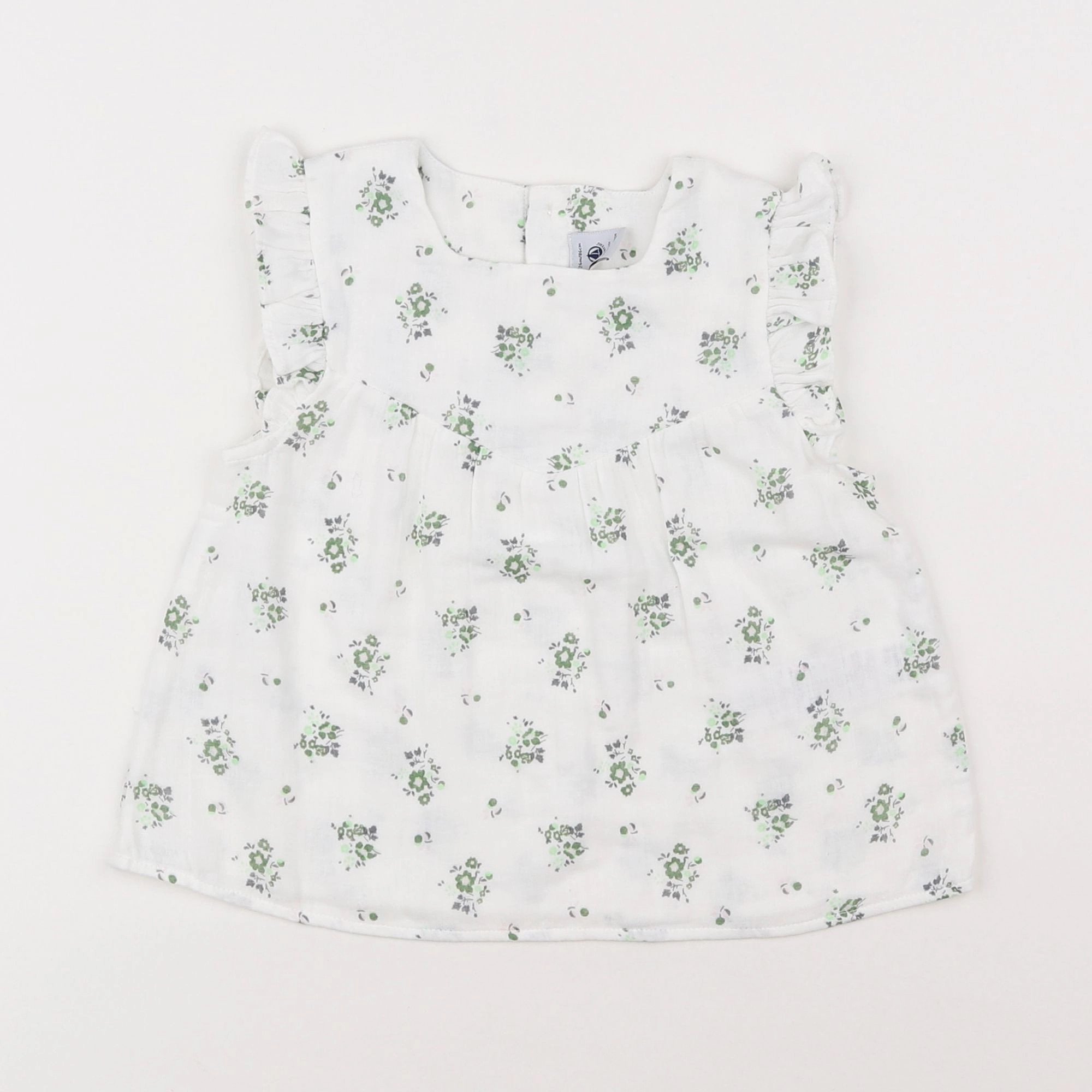 Petit Bateau - blouse blanc - 2 ans