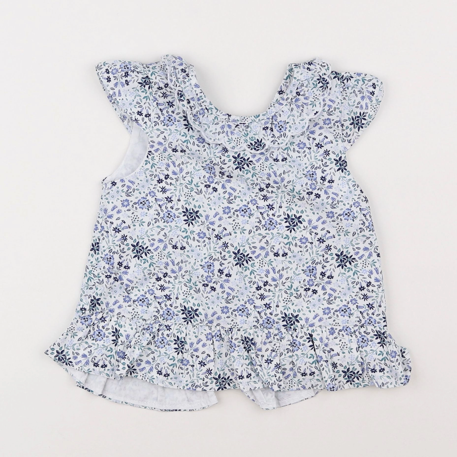 Vertbaudet - blouse bleu - 2 ans