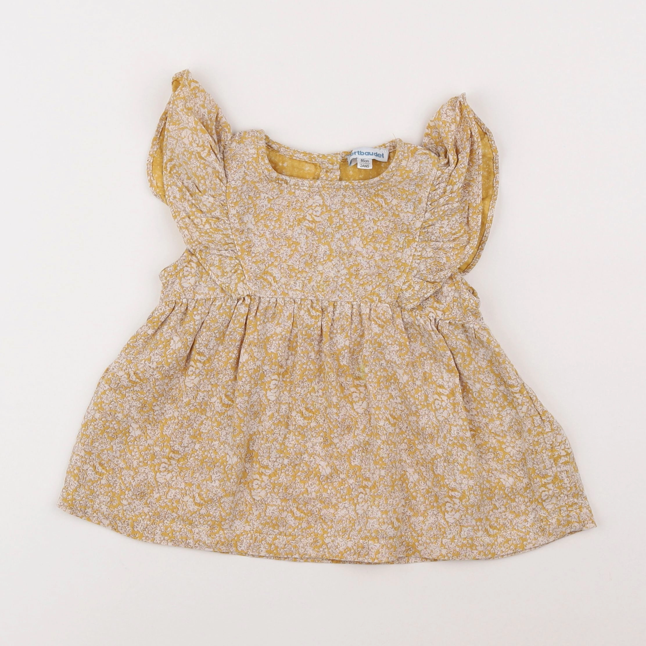 Vertbaudet - robe jaune - 2 ans