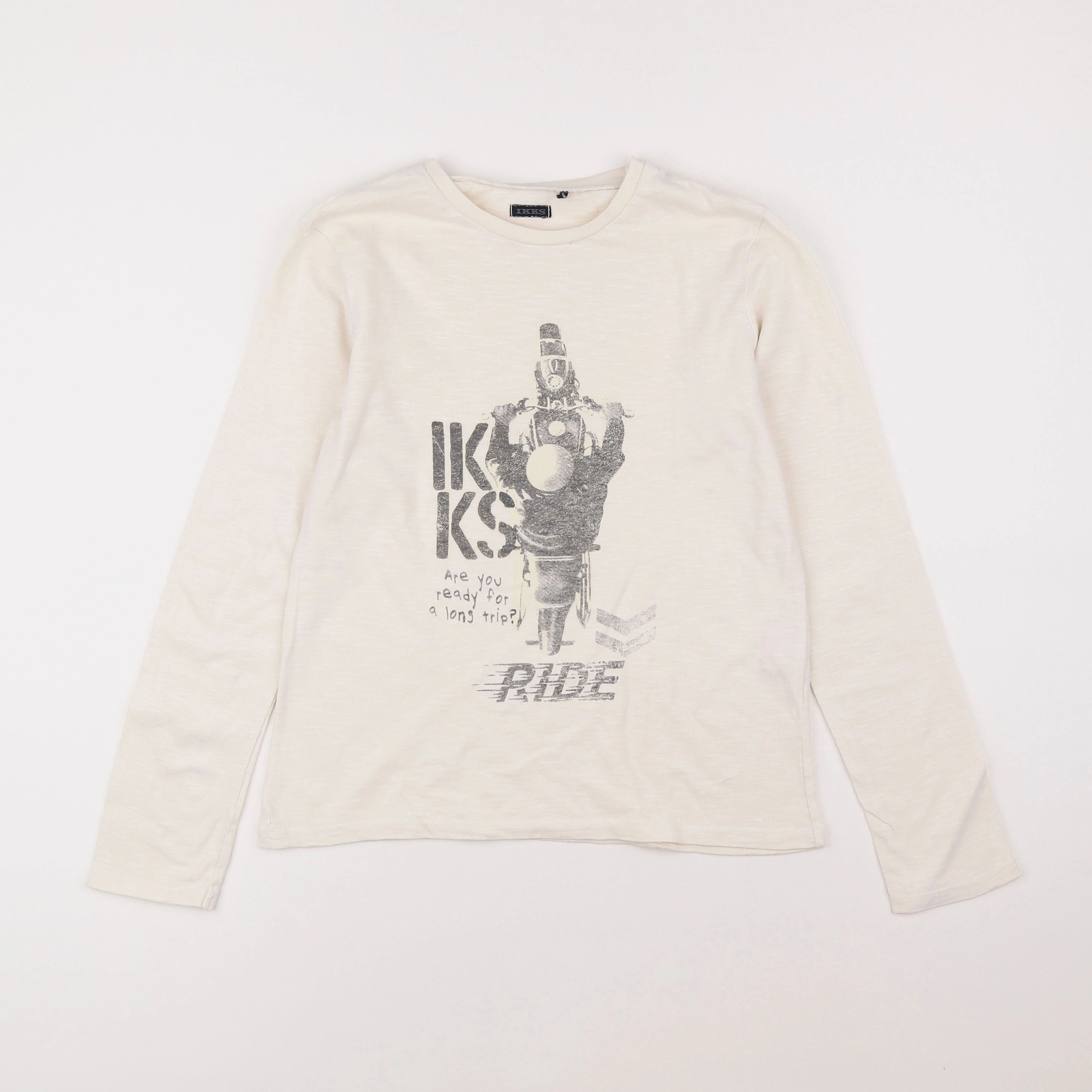 IKKS - tee-shirt beige - 12 ans