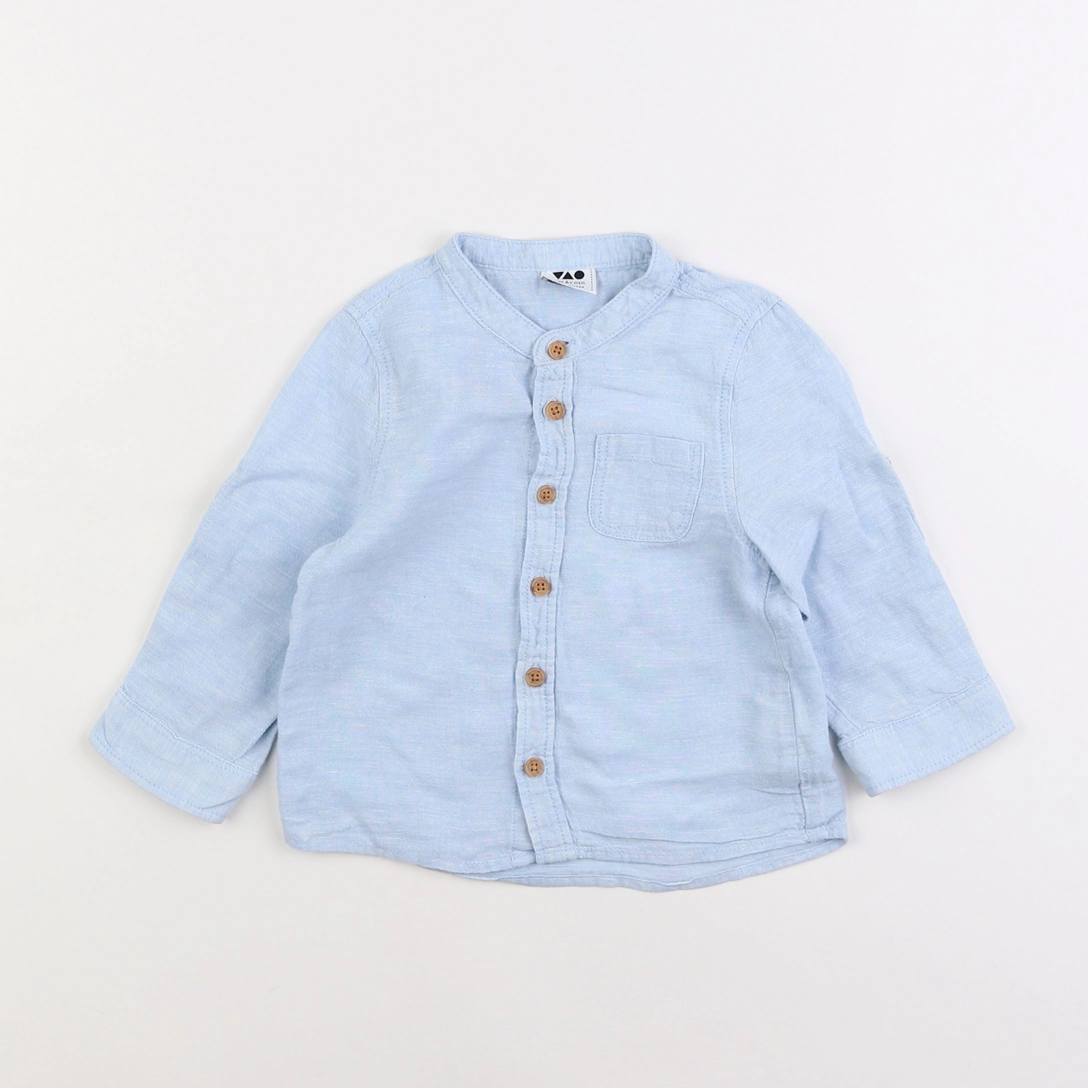 Tape à l'oeil - chemise bleu - 18 mois