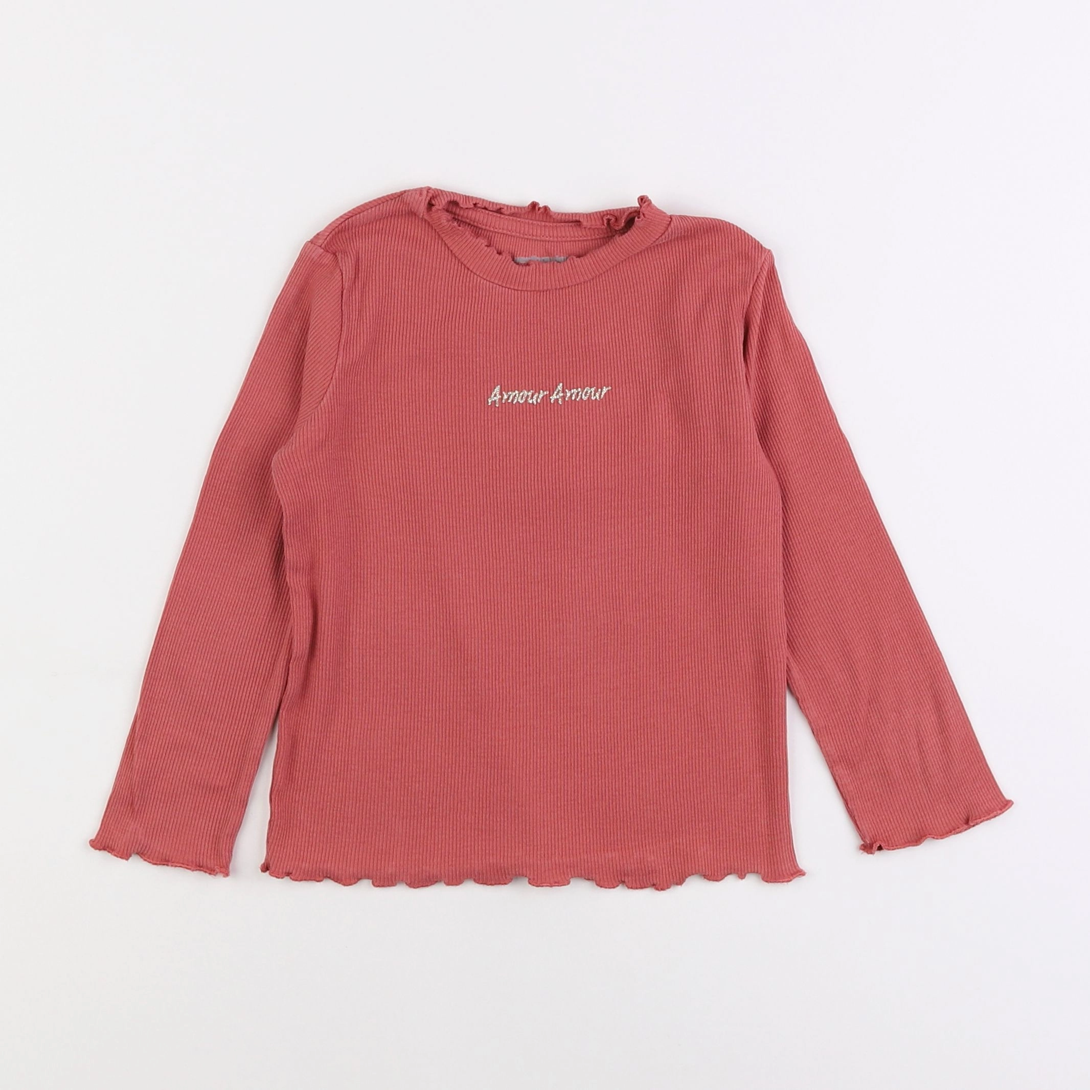 Vertbaudet - tee-shirt rouge - 4 ans