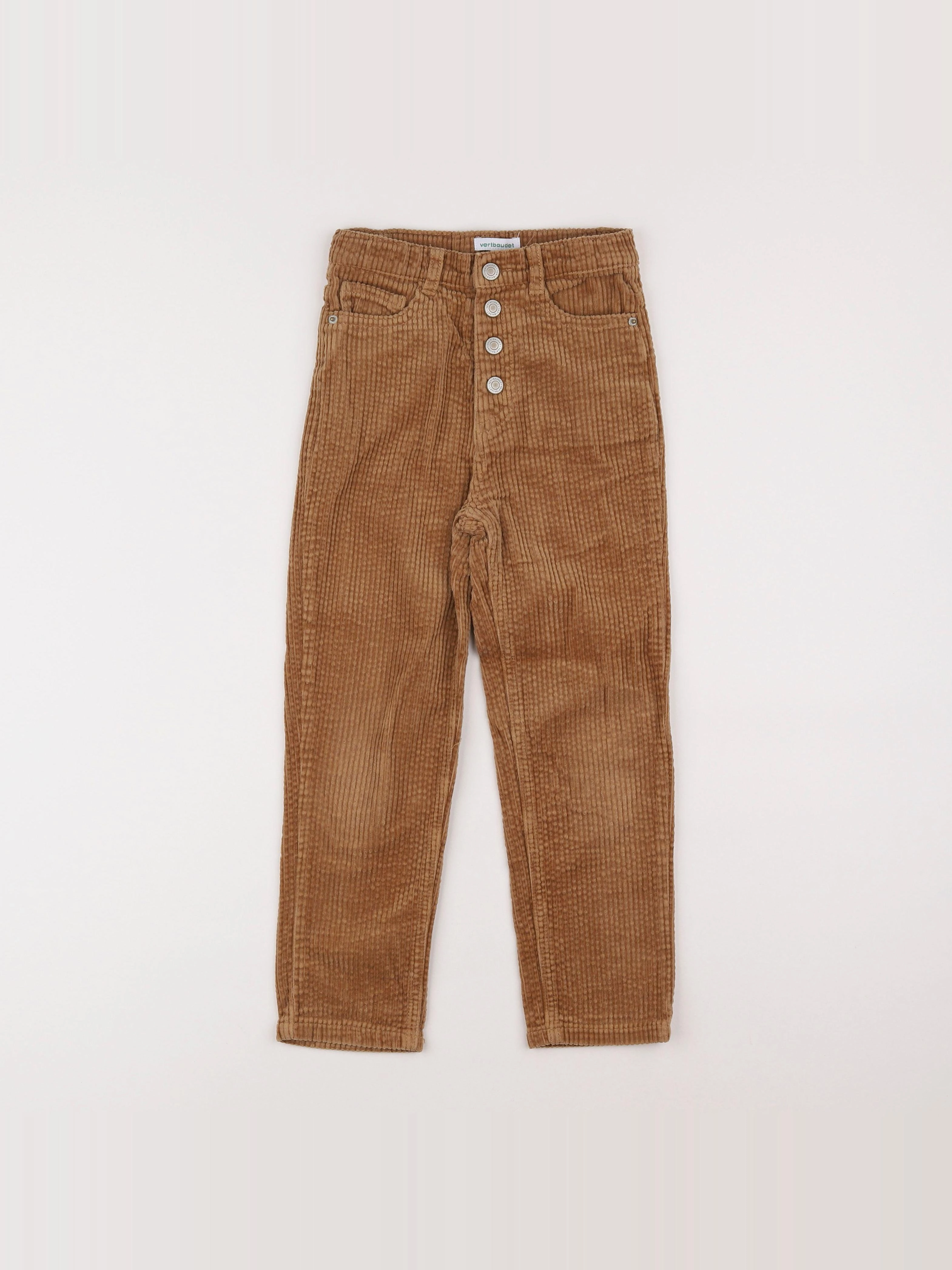 Vertbaudet - pantalon marron - 7 ans