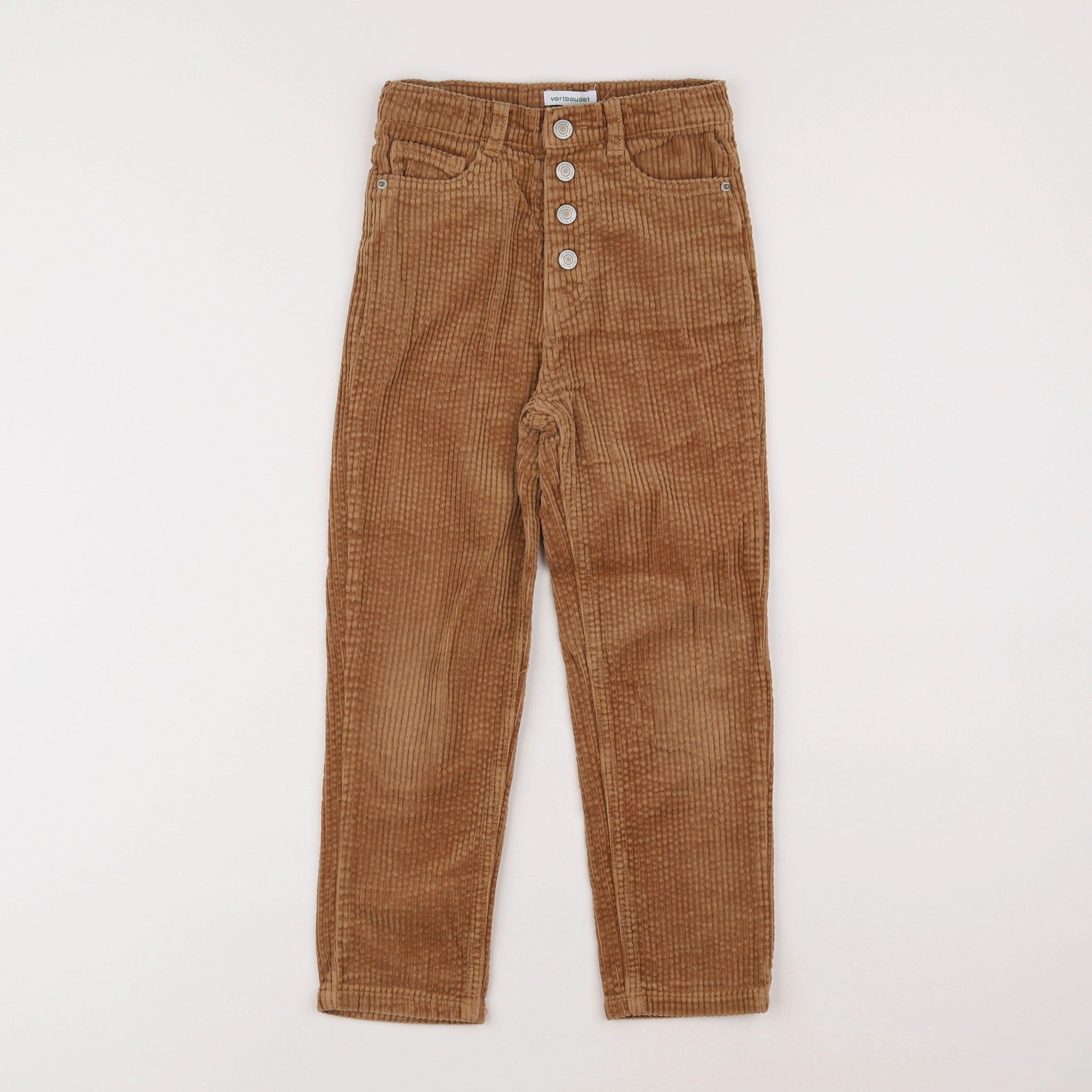 Vertbaudet - pantalon marron - 7 ans