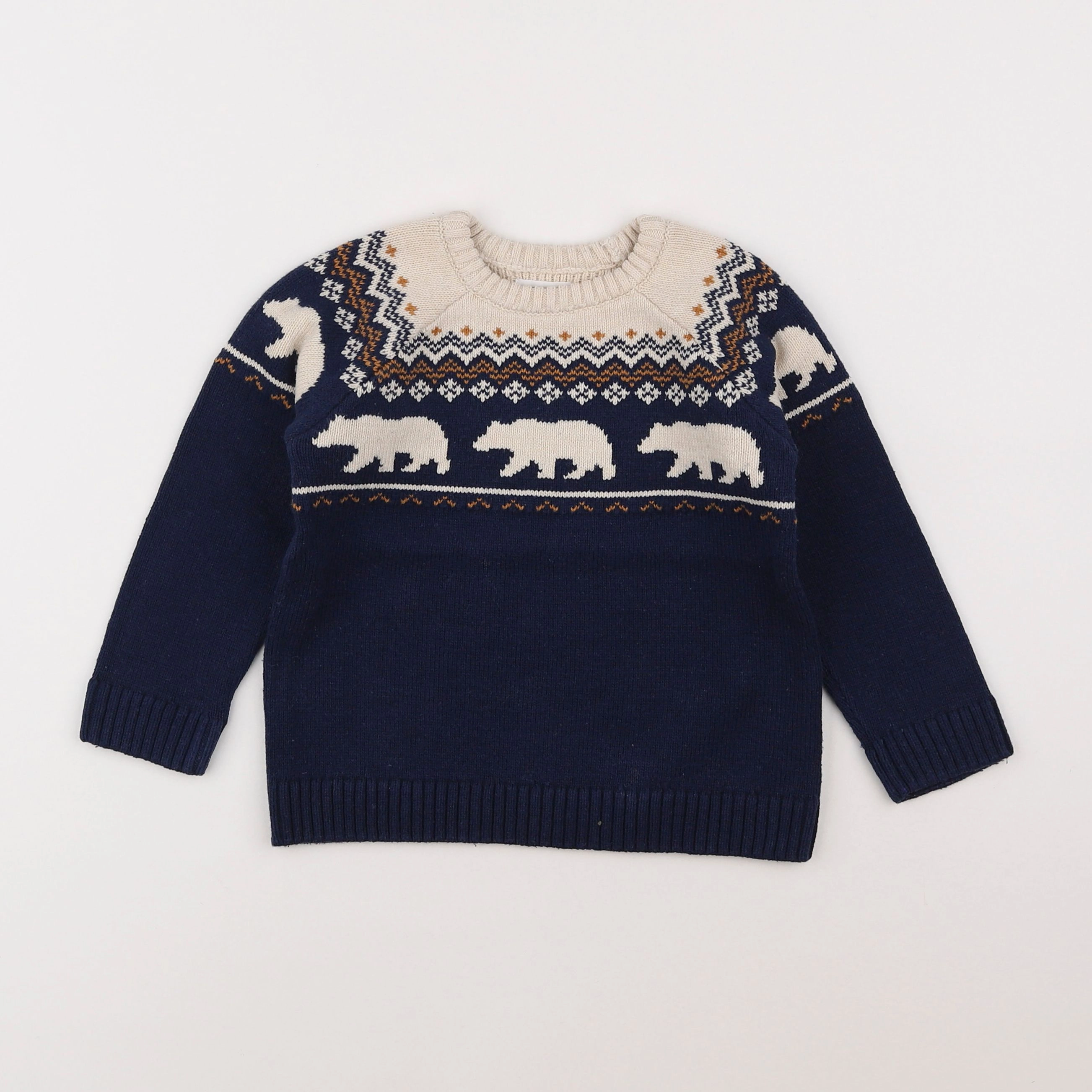 Vertbaudet - pull bleu - 4 ans